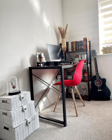 Computer Desk with Shelves Wooden Writing Desk Workstation Home Office Study NEW - Home and Garden Furniture Shop - rustic - furniture