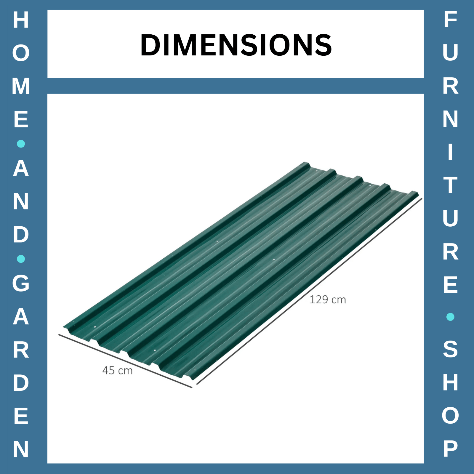 Corrugated Roofing Sheets Pack of 12 Galvanised Metal for Greenhouse Garage Shed - Home and Garden Furniture Shop - rustic - furniture