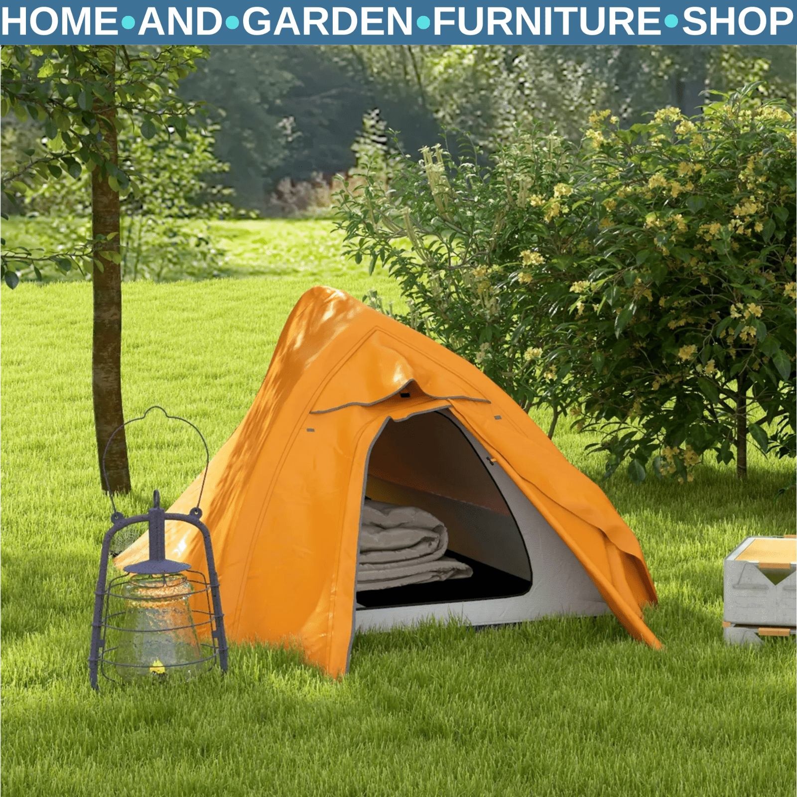 Double Layer Camping Tent 1 to 2 Man Waterproof 2000mm Lightweight w/ Carry Bag - Home and Garden Furniture Shop - rustic - furniture