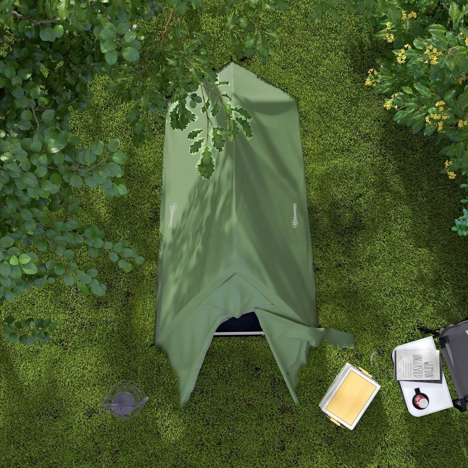 Double Layer Camping Tent 1 to 2 Man Waterproof 2000mm Lightweight w/ Carry Bag - Home and Garden Furniture Shop - rustic - furniture