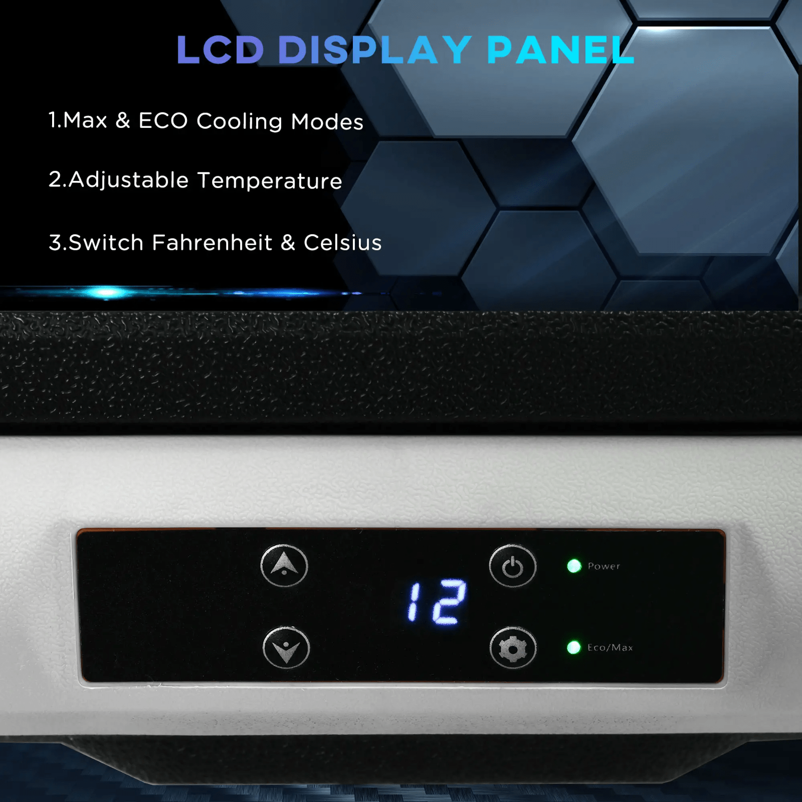 Electric Fridge Compressor Car Fridge Freezer 50L Portable Cooler Box 12v 240v - Home and Garden Furniture Shop - rustic - furniture