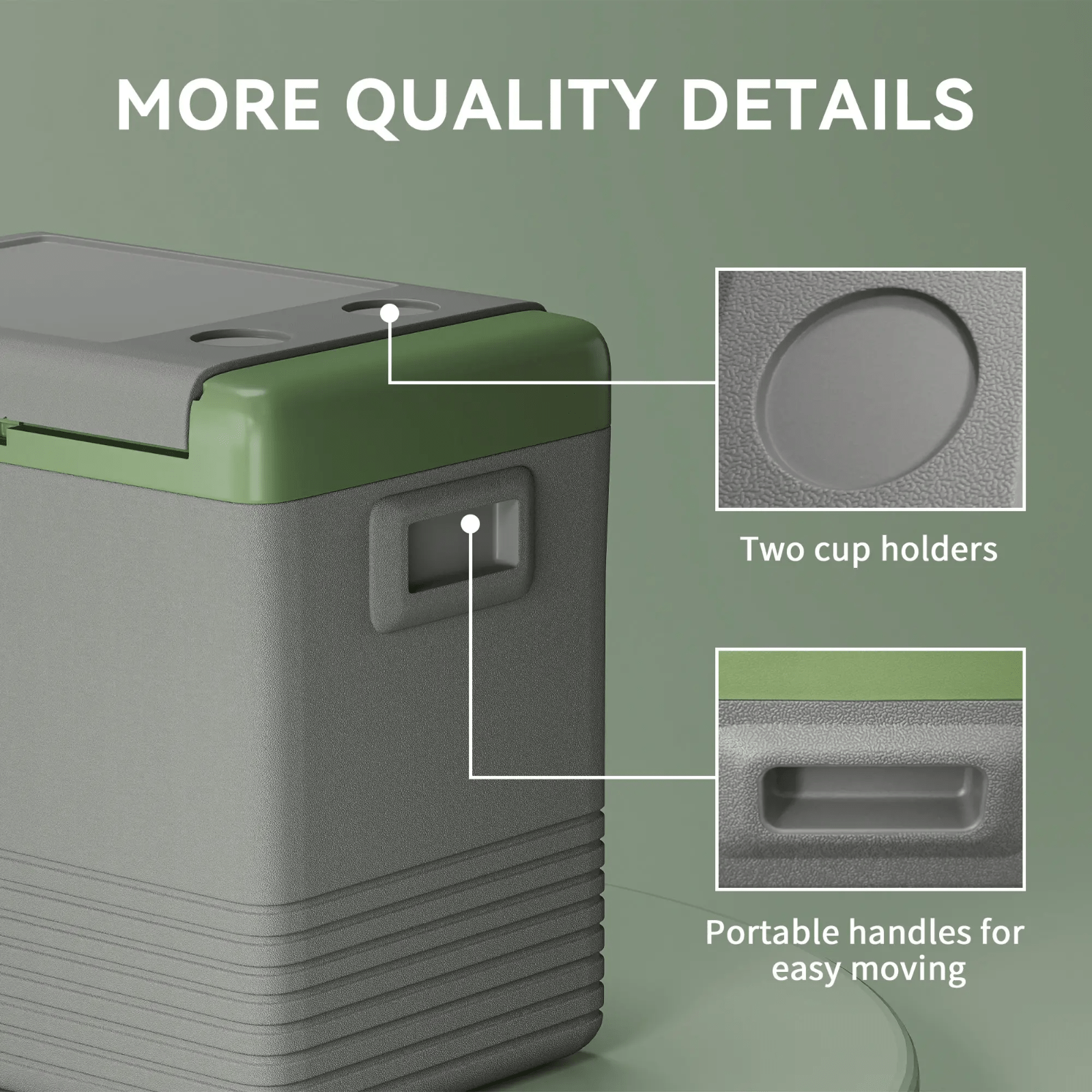 Electric Fridge Compressor Car Fridge Freezer 50L Portable Cooler Box 12v 240v - Home and Garden Furniture Shop - rustic - furniture