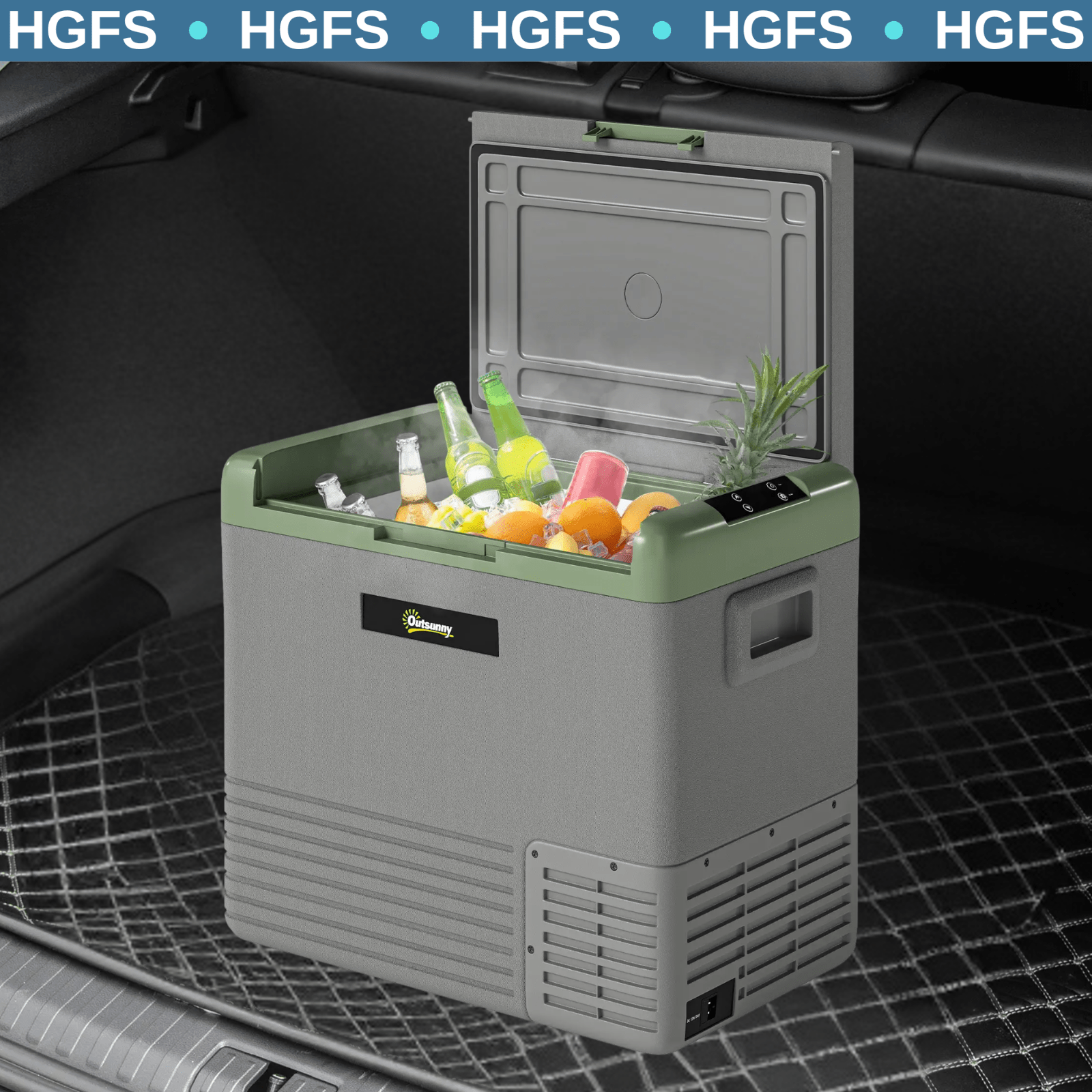 Electric Fridge Compressor Car Fridge Freezer 50L Portable Cooler Box 12v 240v - Home and Garden Furniture Shop - rustic - furniture