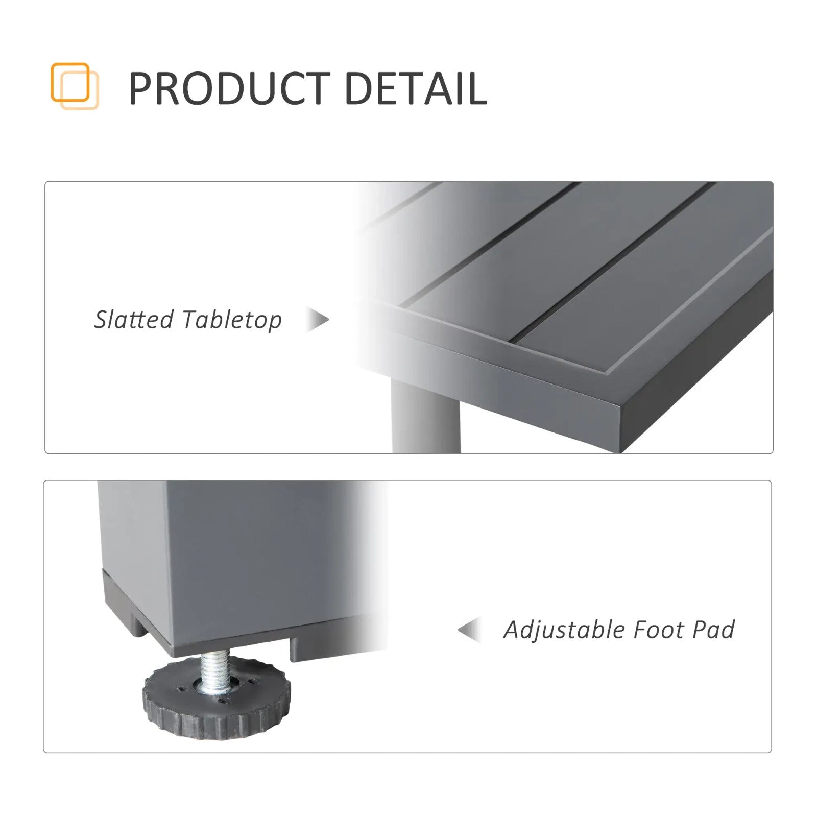 Extendable Garden Table 10 Seater Outdoor Dining Table Aluminium Frame for Patio - Home and Garden Furniture Shop - rustic - furniture