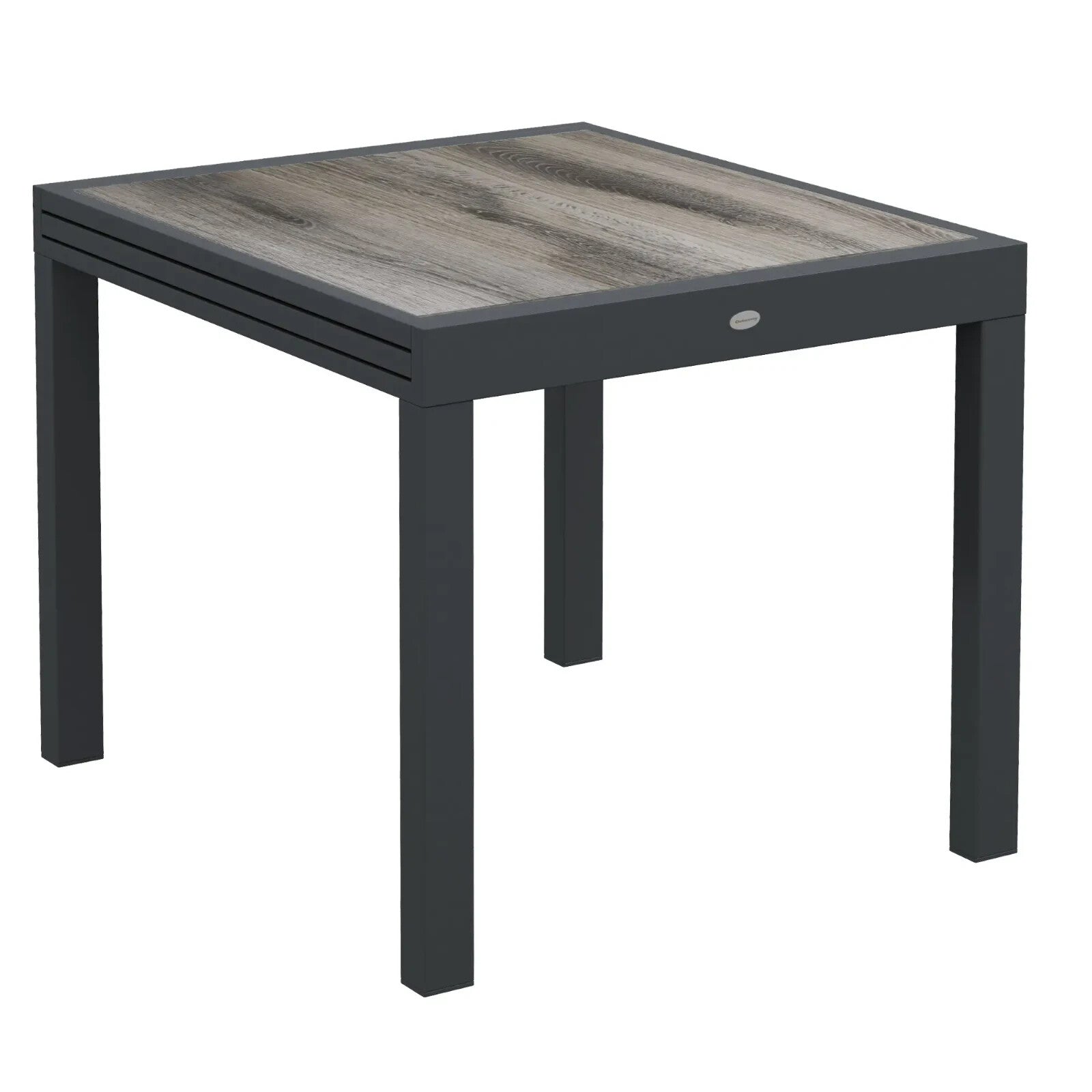 Extending Garden Dining Table for 6 with Aluminium Frame & Plastic Wood Tabletop - Home and Garden Furniture Shop - rustic - furniture