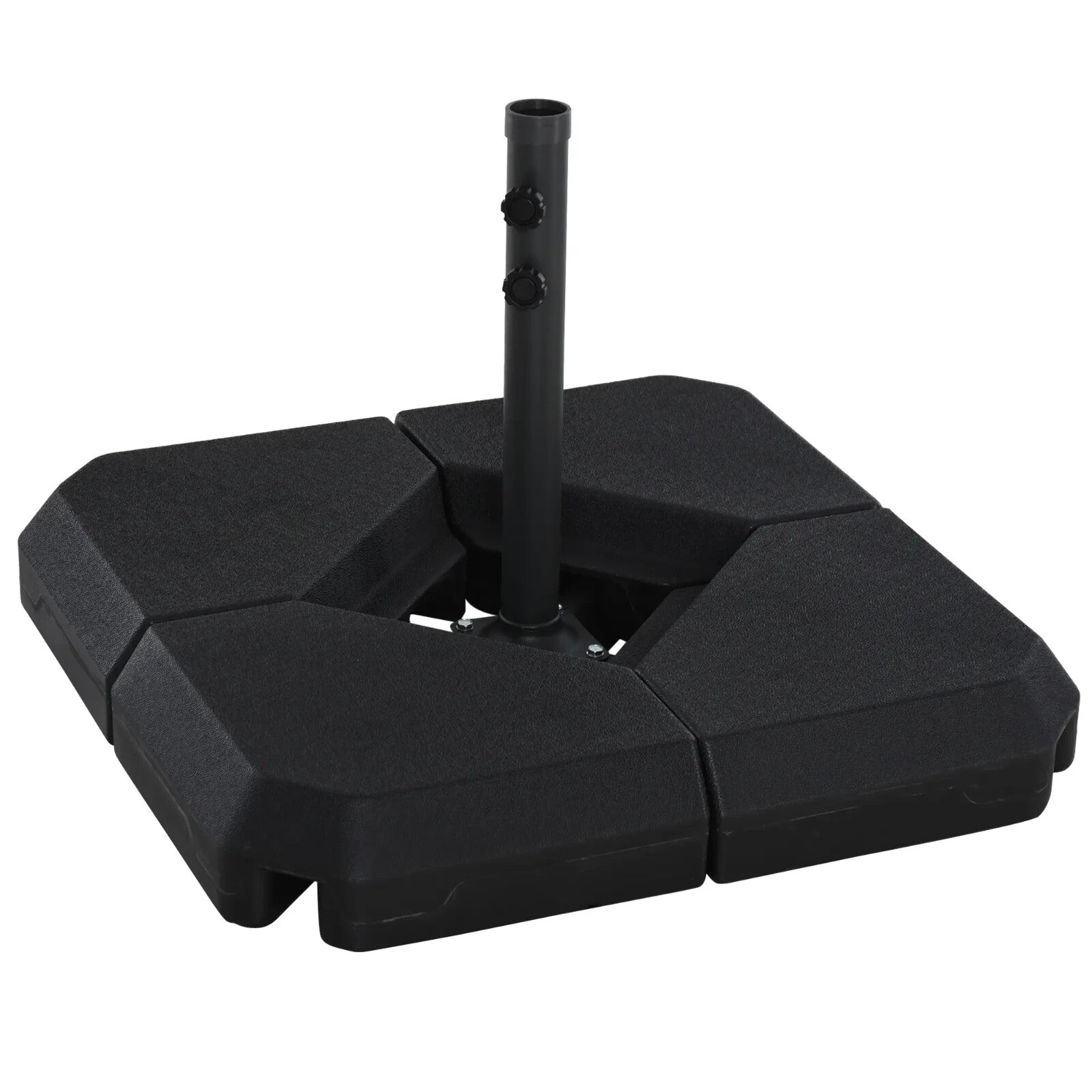Fillable Parasol Base Weights Outdoor Heavy Duty Garden Umbrella Stand Black - Home and Garden Furniture Shop - rustic - furniture
