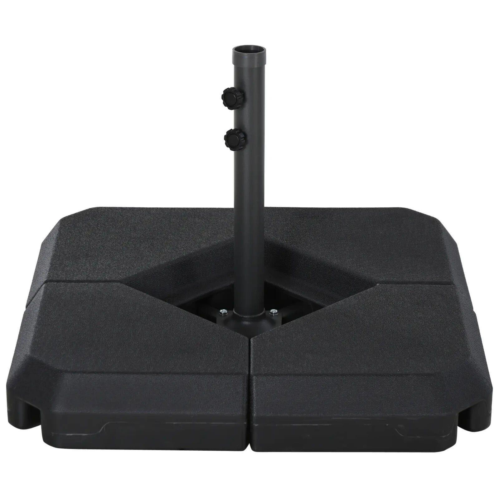 Fillable Parasol Base Weights Outdoor Heavy Duty Garden Umbrella Stand Black - Home and Garden Furniture Shop - rustic - furniture
