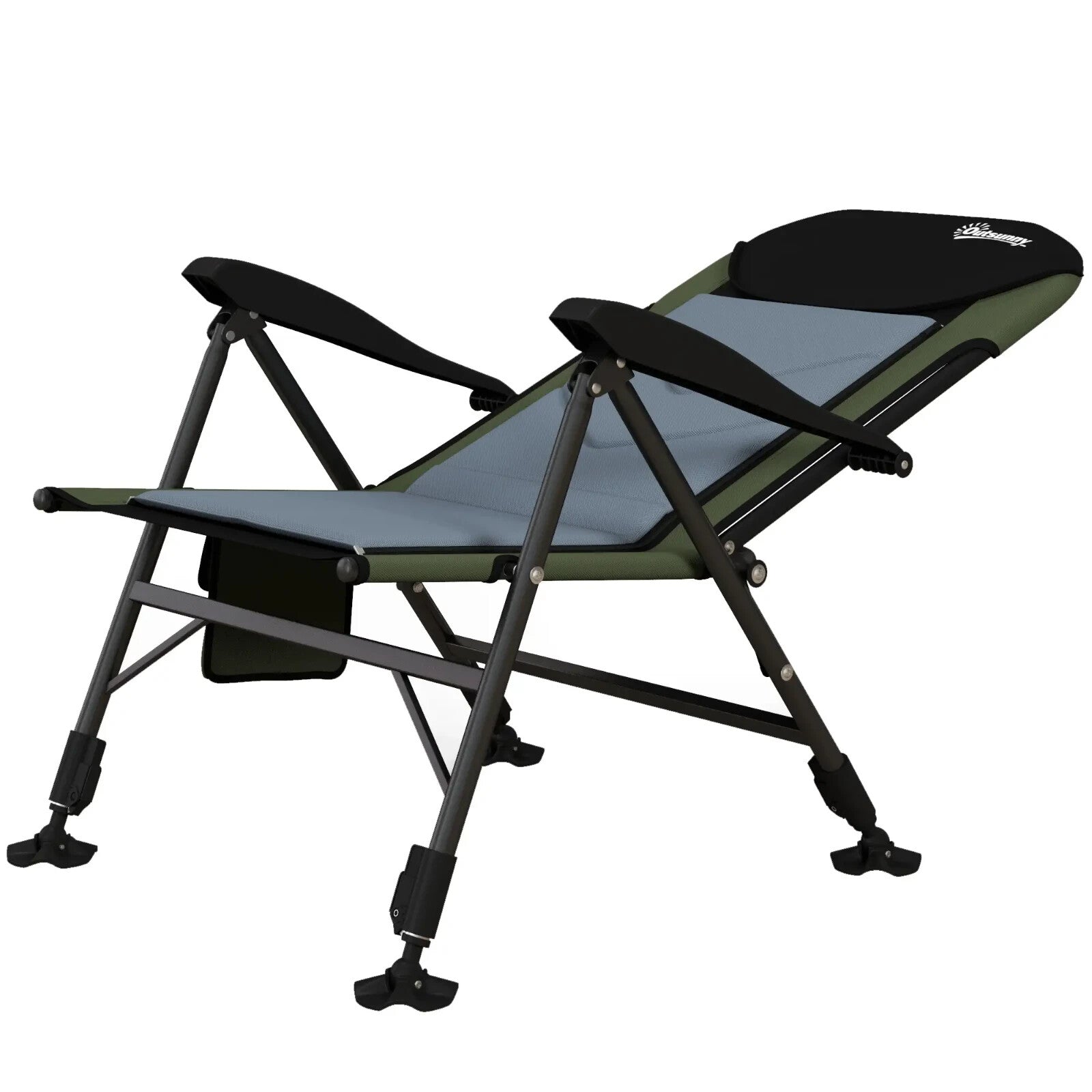 Foldable Fishing Chair with Adjustable Legs and Metal Frame for Outdoor Use - Home and Garden Furniture Shop - rustic - furniture