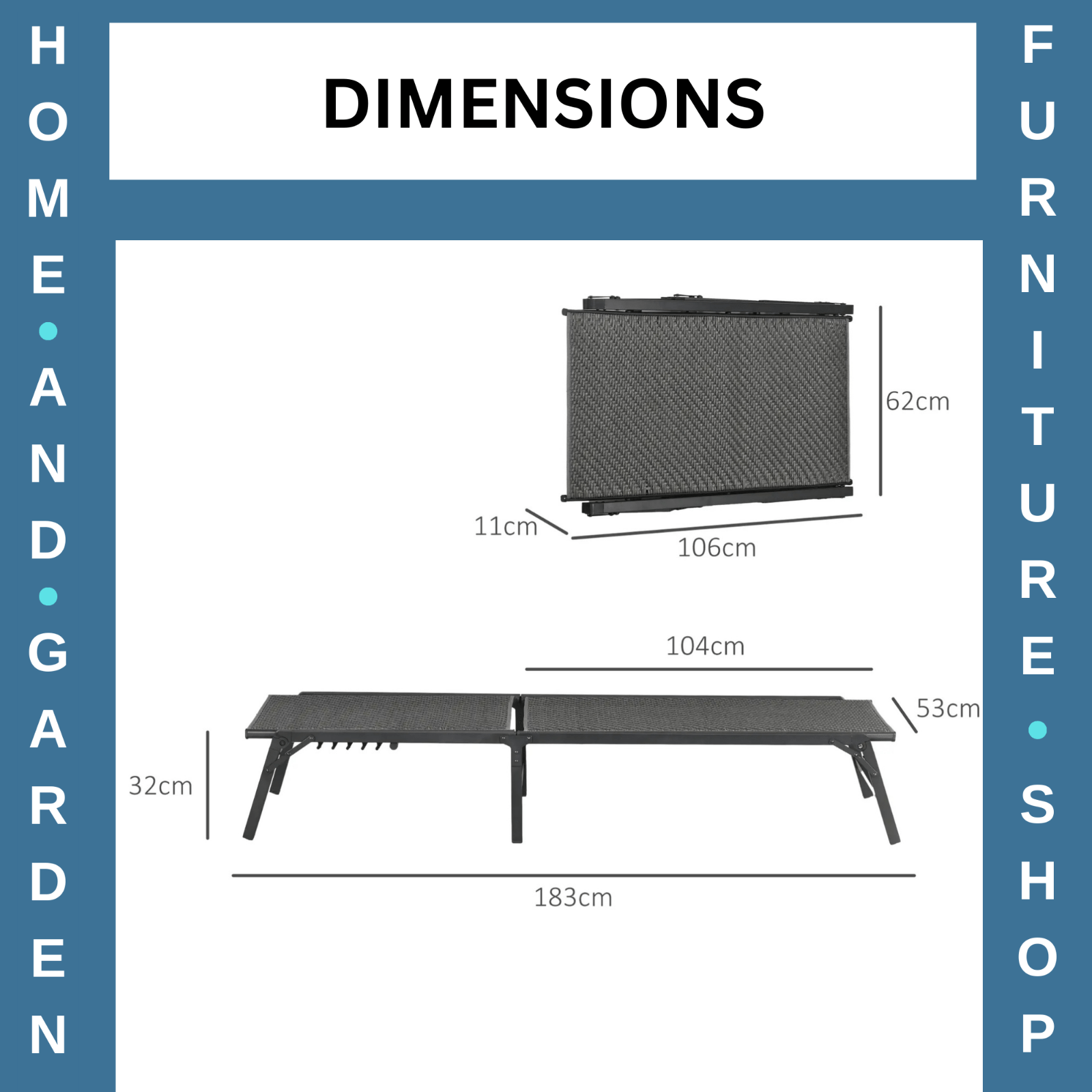 Foldable Rattan Sun Lounger Set of 2 Adjustable Outdoor Wicker Recliner Chairs - Home and Garden Furniture Shop - rustic - furniture