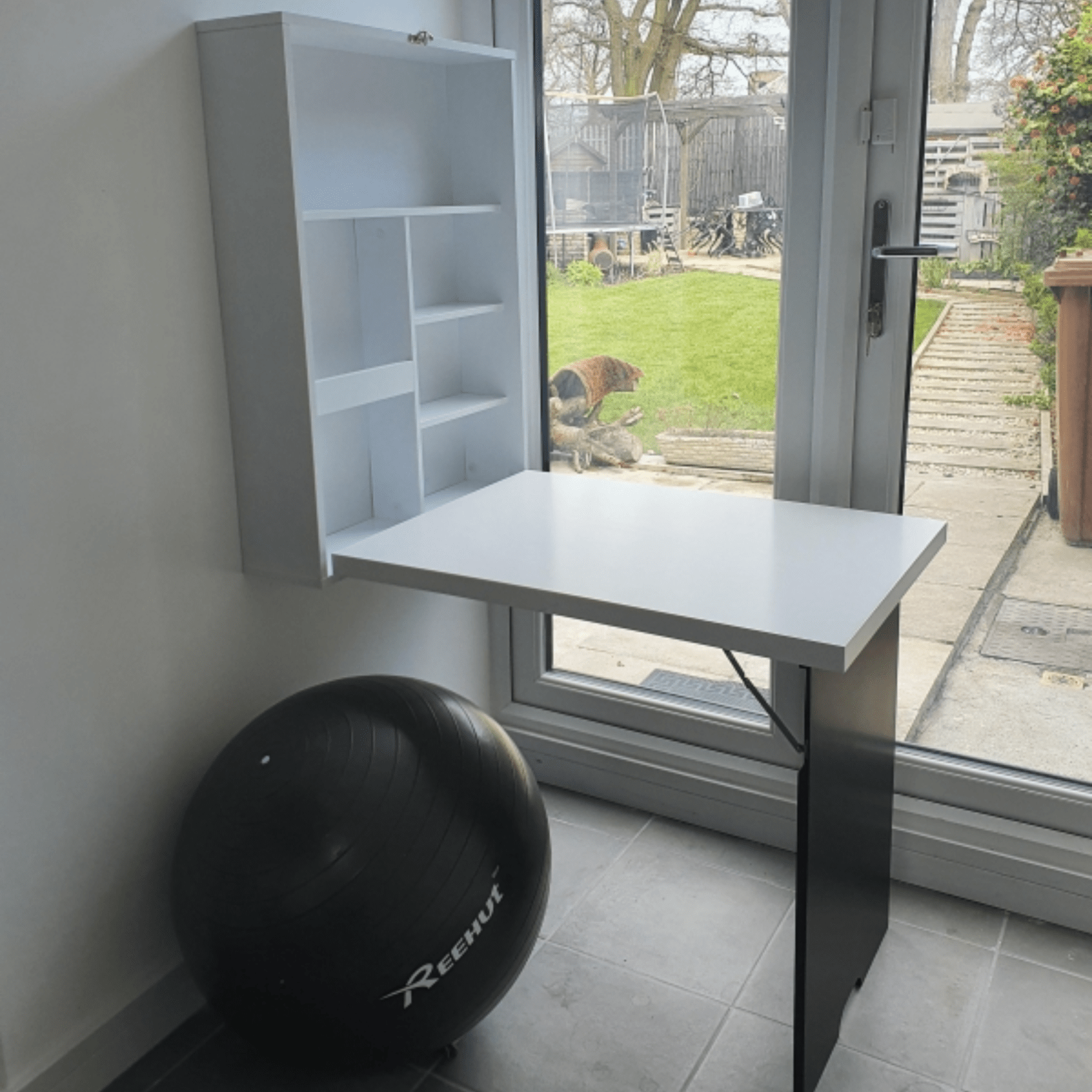 Folding Wall Mounted Desk Drop Leaf Breakfast Bar Dining Table Space Saving Desk - Home and Garden Furniture Shop - rustic - furniture