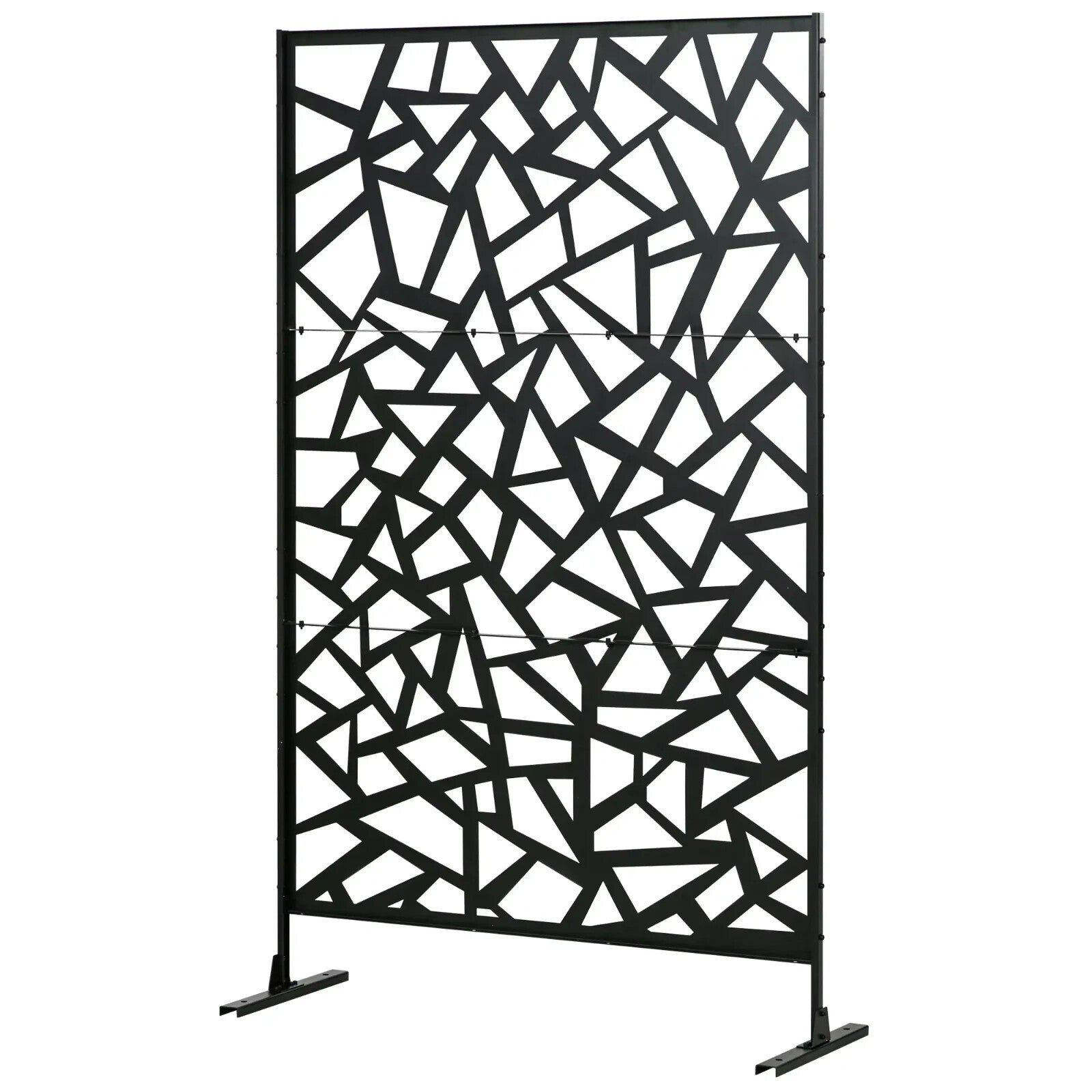 Freestanding Metal Garden Screen - Decorative Outdoor Divider with Screws - Home and Garden Furniture Shop - rustic - furniture