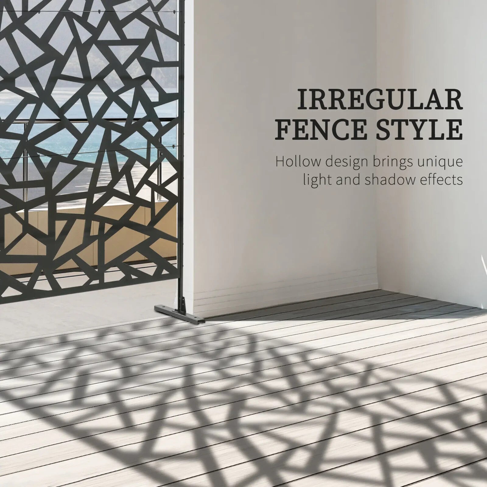 Freestanding Metal Garden Screen - Decorative Outdoor Divider with Screws - Home and Garden Furniture Shop - rustic - furniture