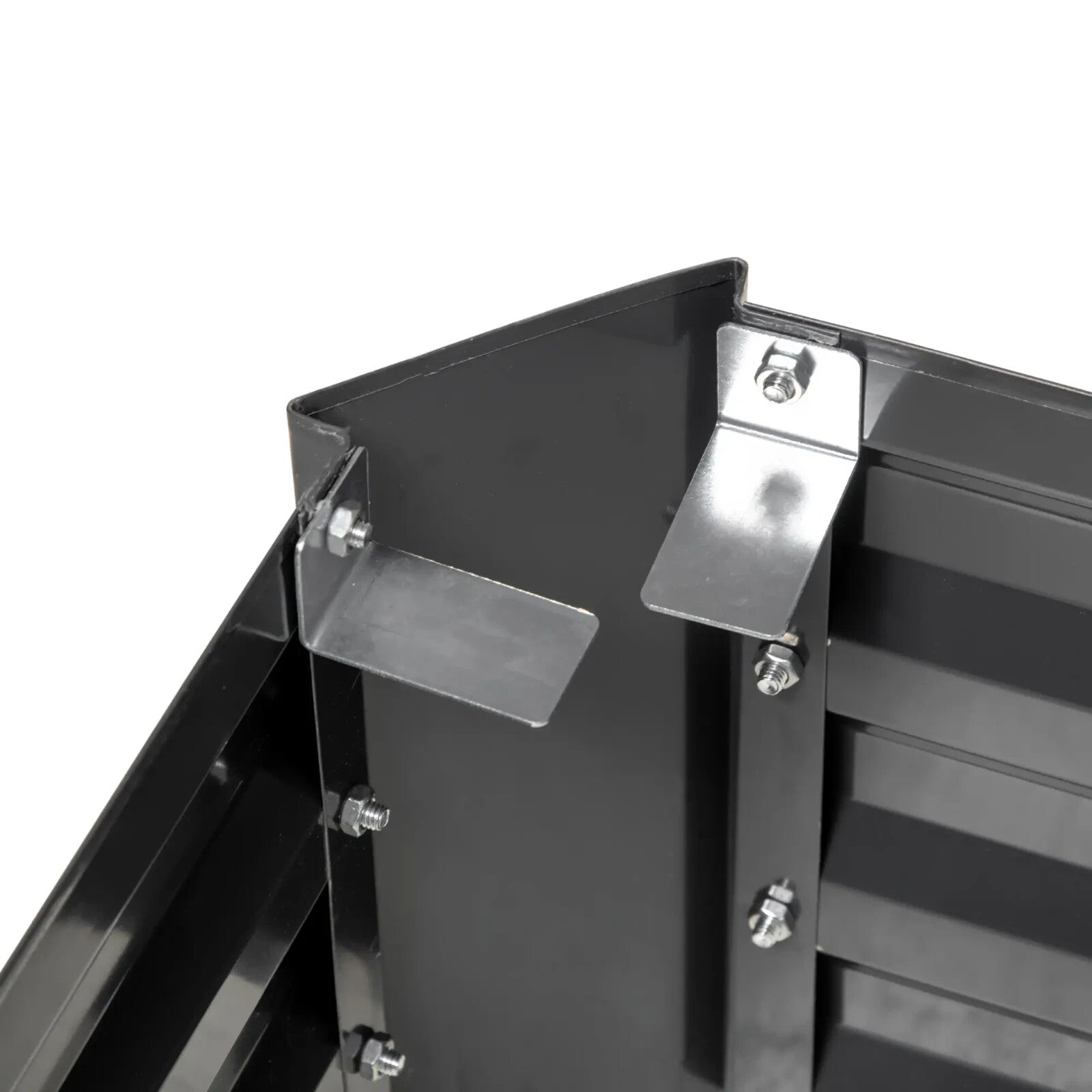 Galvanised Raised Garden Bed with Greenhouse Cover Outdoor Planter Box Dark Grey - Home and Garden Furniture Shop - rustic - furniture