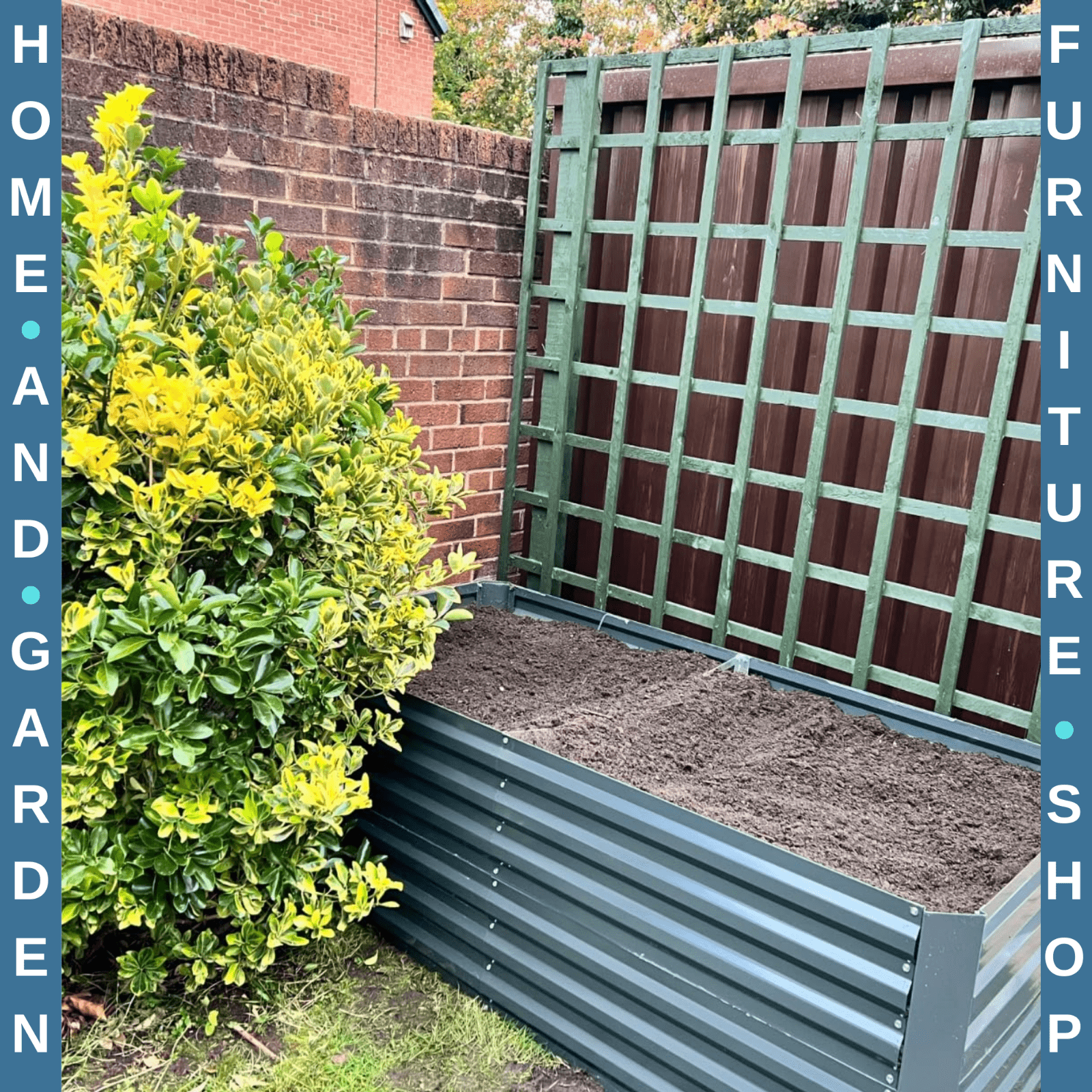 Galvanised Steel Raised Garden Beds Outdoor Planter with Reinforced Rods Green - Home and Garden Furniture Shop - rustic - furniture