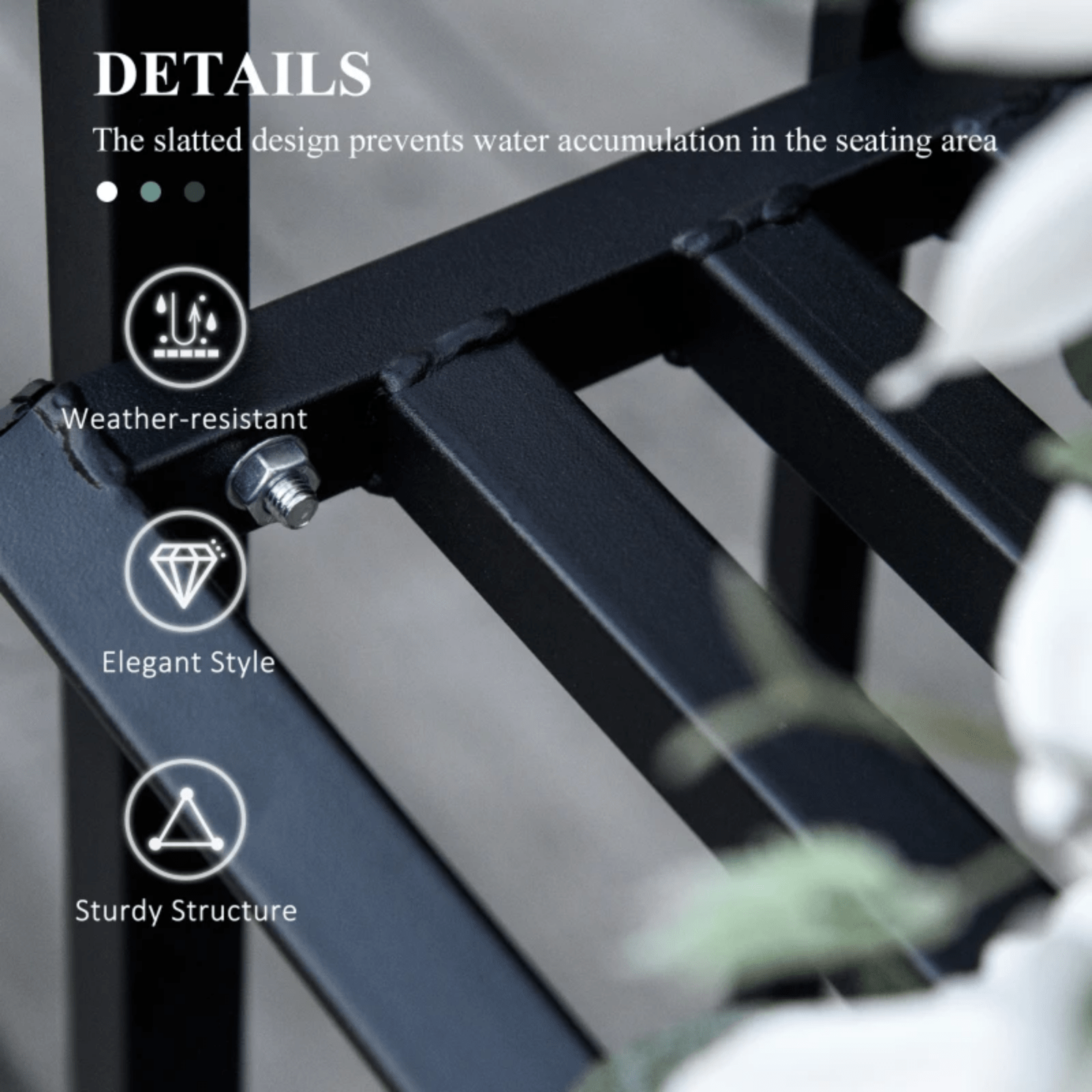 Garden Arbour Bench Seat Metal Trellis Pergola Plants Climbing Frame Support UK - Home and Garden Furniture Shop - rustic - furniture