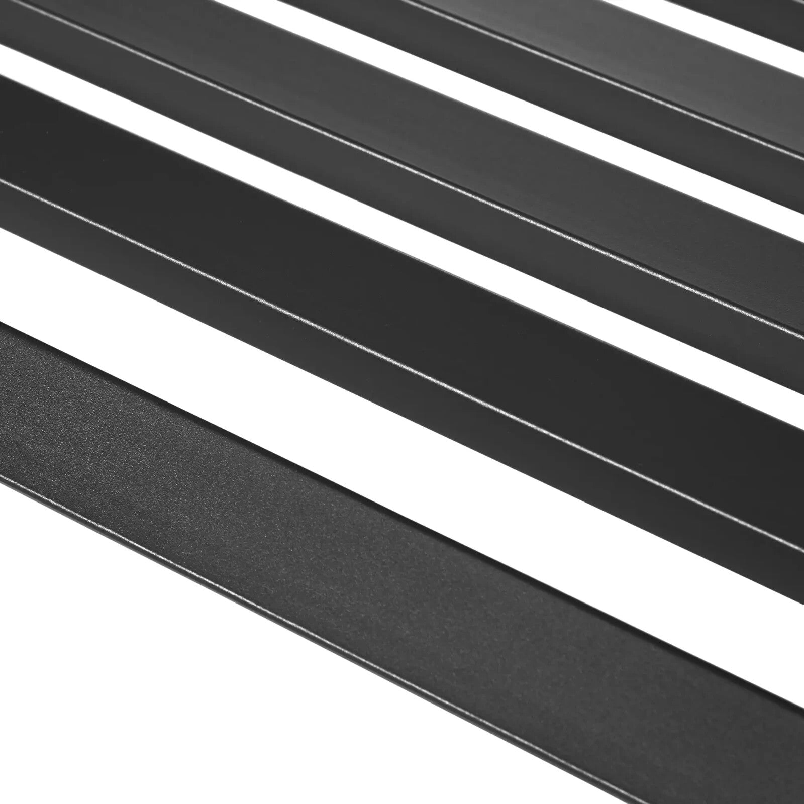 Garden Bench 2 - Seater Powder Coated Steel Frame with Slatted Backrest Black - Home and Garden Furniture Shop - rustic - furniture