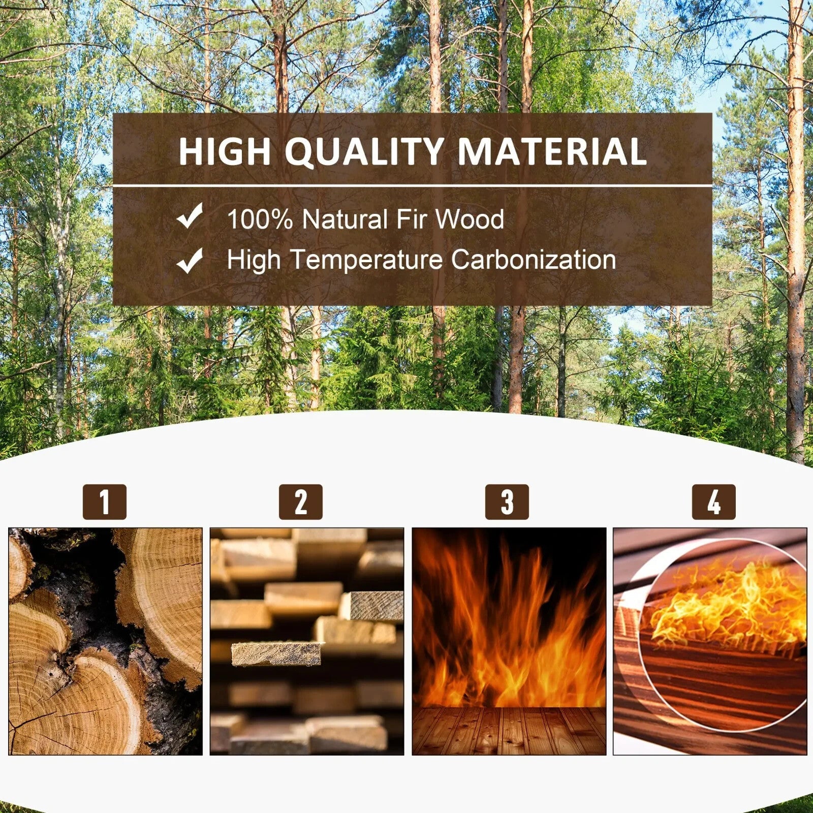 Garden Bridge with Safety Guardrail Wheel Form w/ High Side Carbonised Finish - Home and Garden Furniture Shop - rustic - furniture