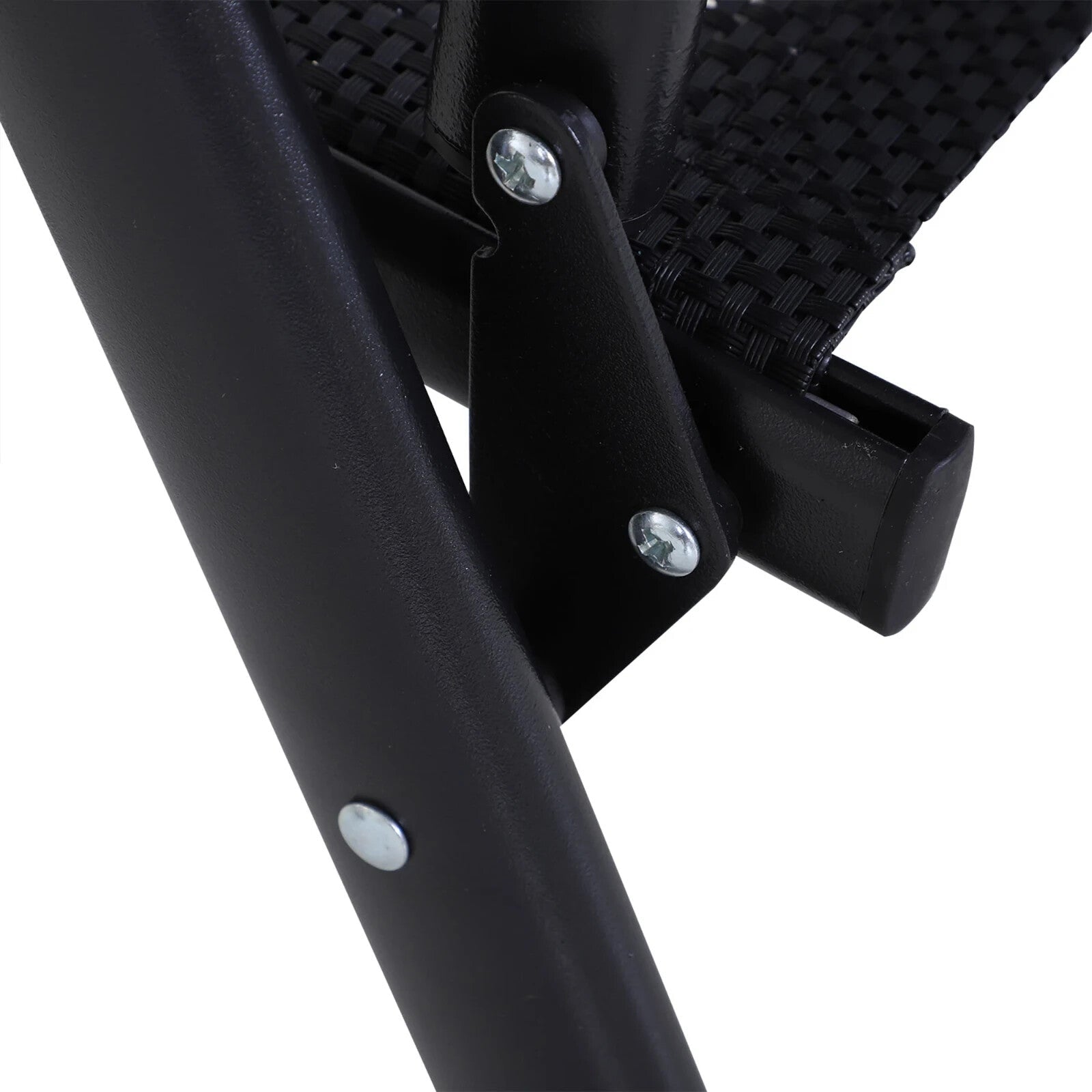 Garden Chairs Set of 2 with High Backrest, Mid - Rise Armrests & Wide Seat Black - Home and Garden Furniture Shop - rustic - furniture