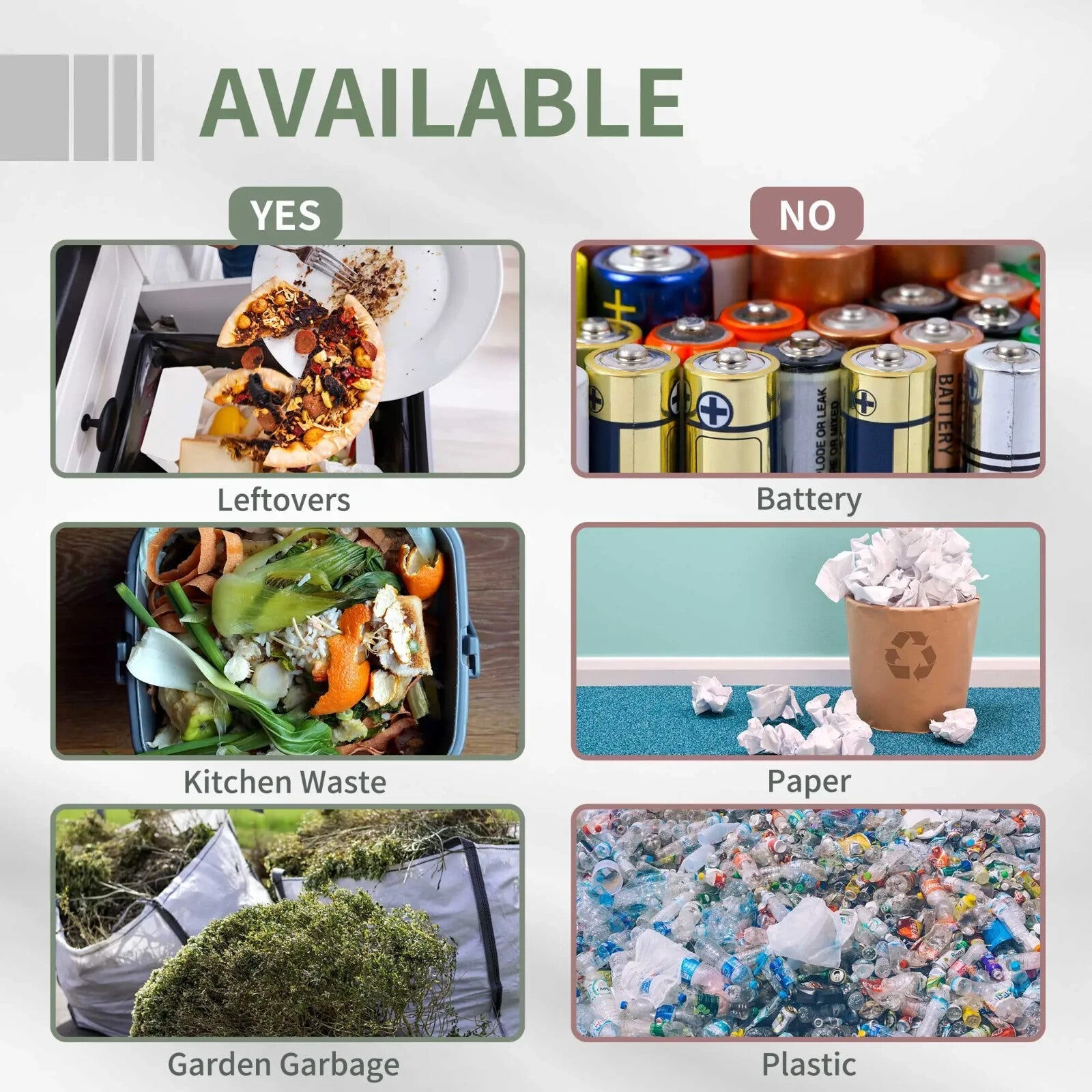 Garden Compost Bin Dual Chamber Rotating Composter with Sliding Doors 71x65x96cm - Home and Garden Furniture Shop - rustic - furniture