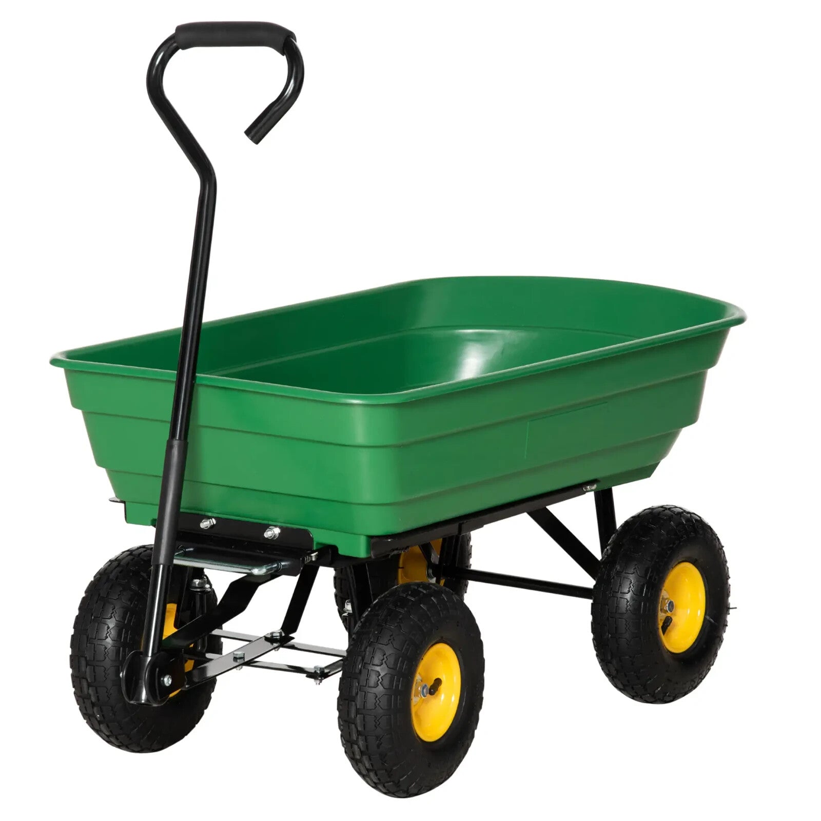 Garden Heavy Duty 4 Wheel Trolley Cart Dump Truck Utility Wheelbarrow Tipper - Home and Garden Furniture Shop - rustic - furniture