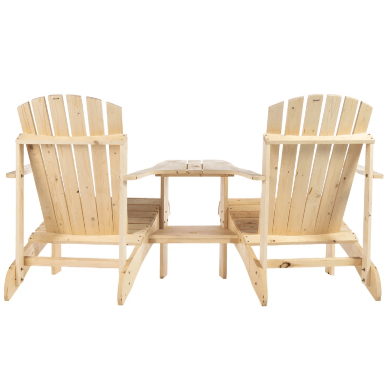 Garden Love Seat Rustic Companion Bench Wooden Set 2 Chairs Outdoor Patio Table - Home and Garden Furniture Shop - #rustic - furniture#