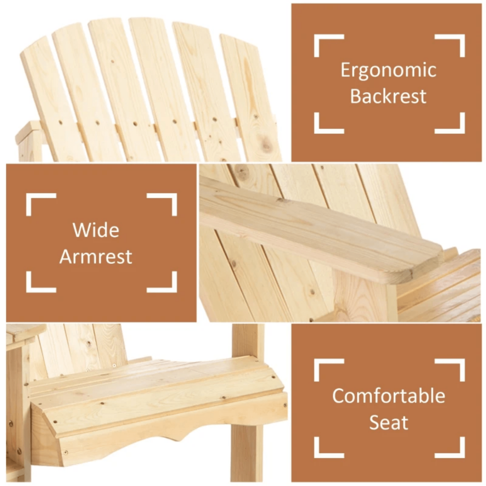 Garden Love Seat Rustic Companion Bench Wooden Set 2 Chairs Outdoor Patio Table - Home and Garden Furniture Shop - #rustic - furniture#