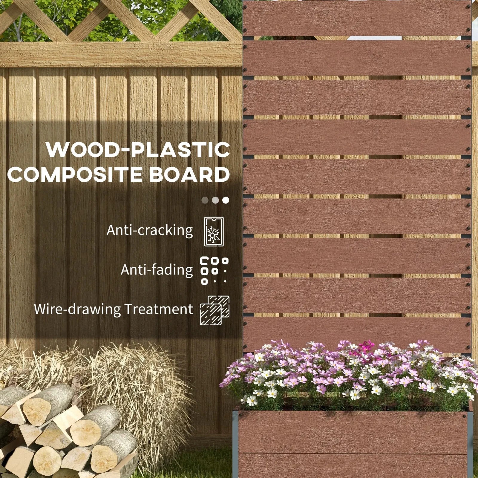 Garden Planter with Trellis Freestanding Raised Bed for Climbing Plants Flowers - Home and Garden Furniture Shop - rustic - furniture