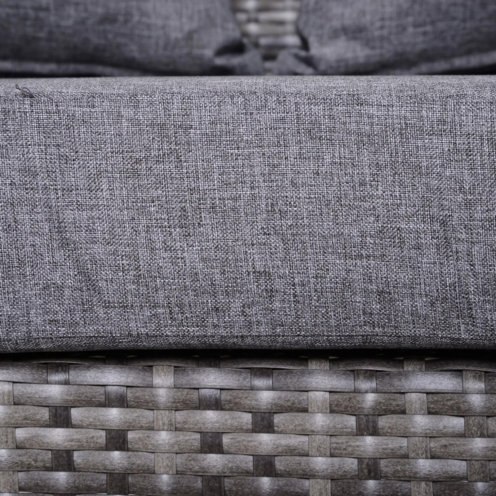 Garden Rattan Furniture 4 Seaters Half - round Patio Outdoor Sofa & Table - Grey - Home and Garden Furniture Shop - rustic - furniture