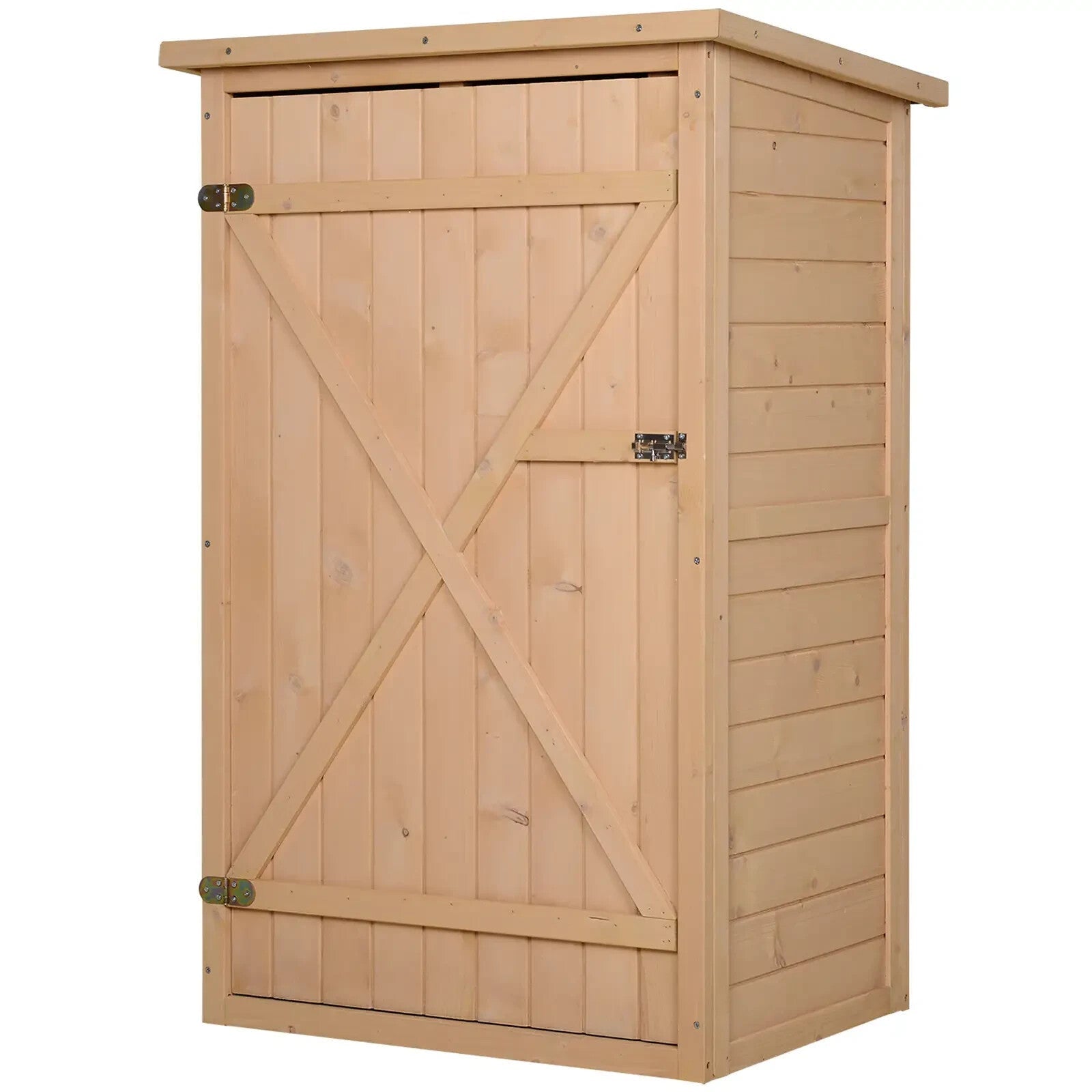Garden Shed Wooden Garden Tool Storage Shed w/ 2 Shelves 75 x 56 x115cm - Home and Garden Furniture Shop - rustic - furniture