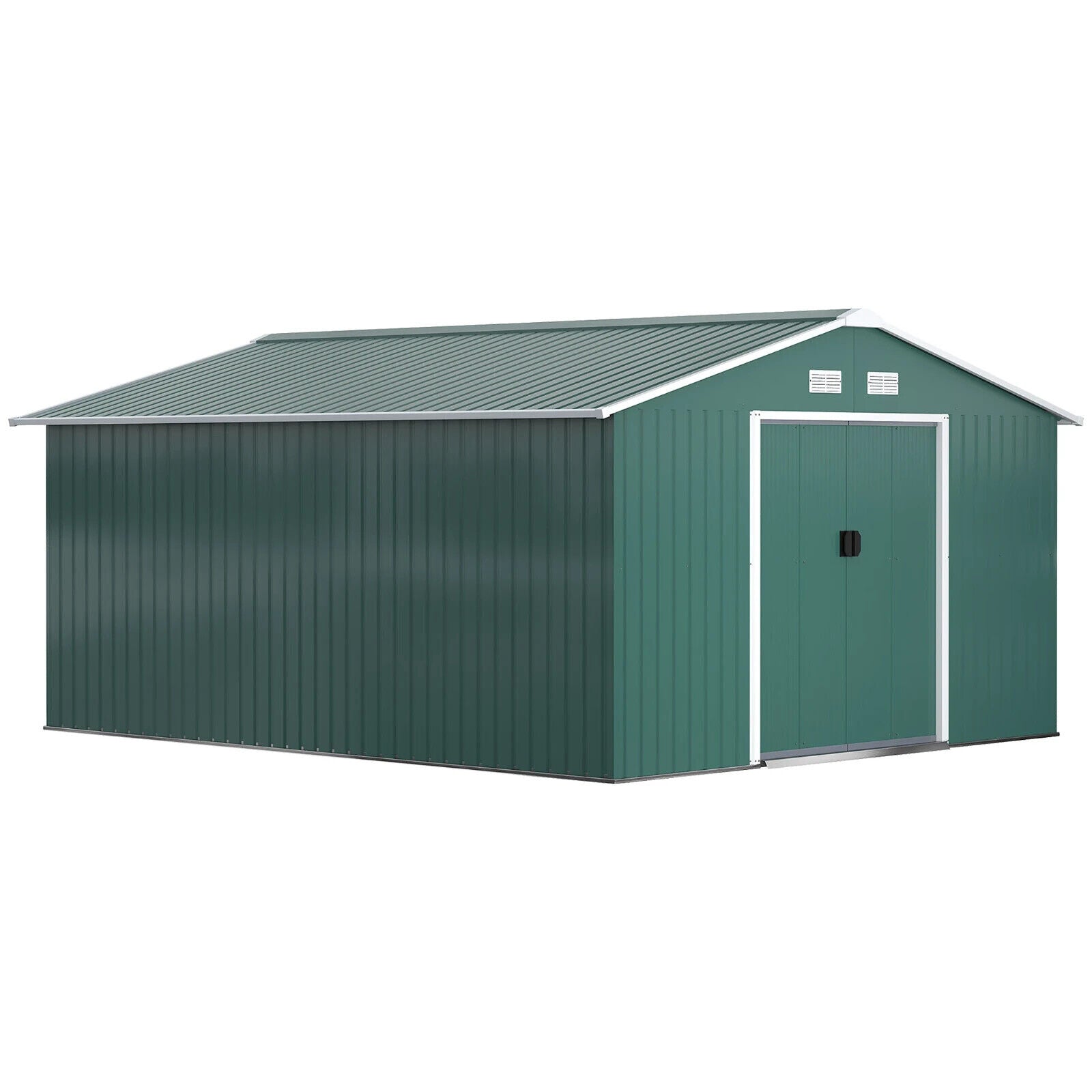Garden Storage Shed Metal Roof Yard Store Outdoor Tool Storage Box Container - Home and Garden Furniture Shop - #rustic - furniture#