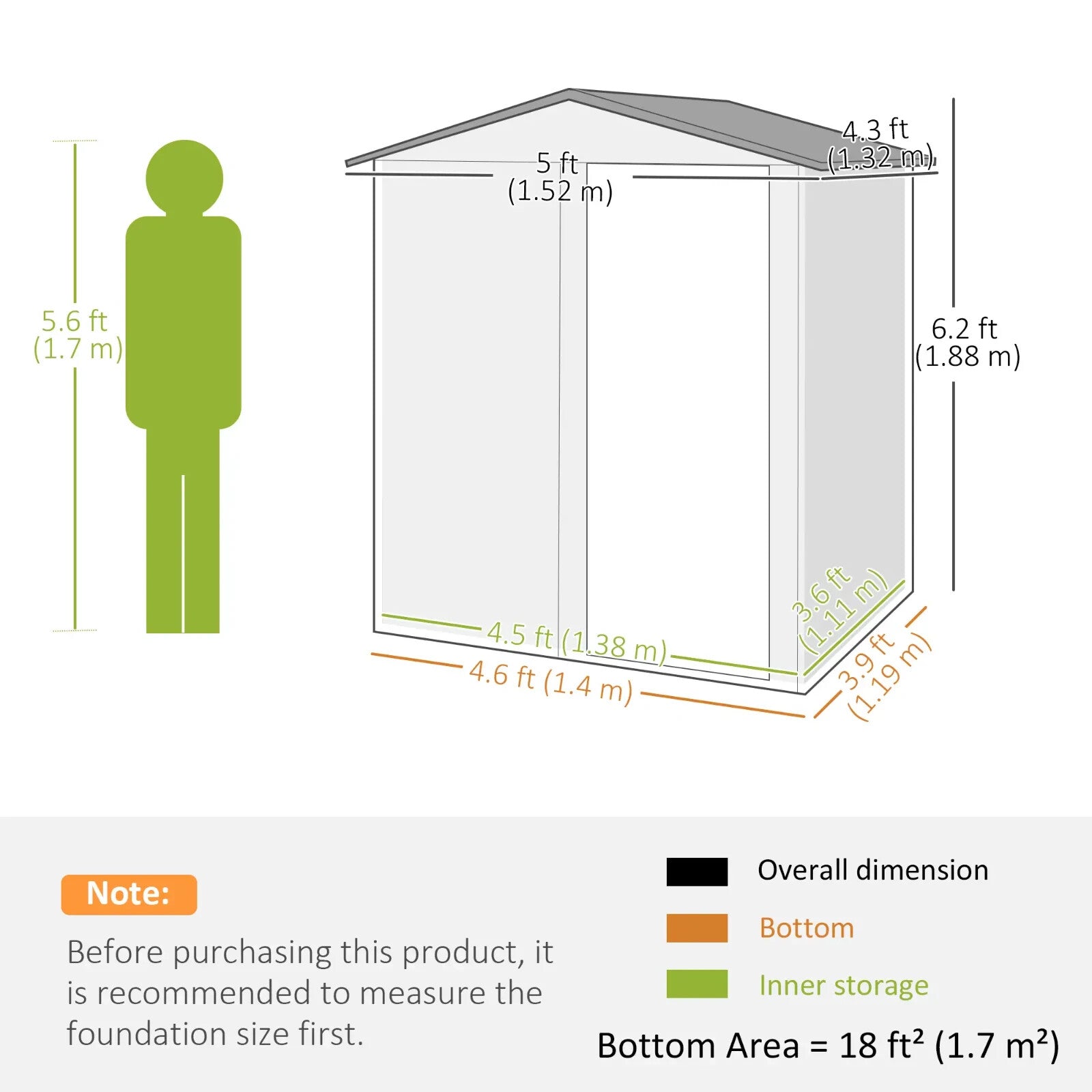 Garden Storage Shed Tool Organization Cabinet w/ Sliding Doors & Windows Grey - Home and Garden Furniture Shop - rustic - furniture