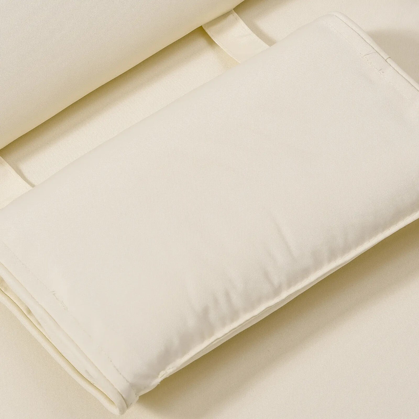 Garden Sun Lounger Cushion Replacement Thick Reclining Chair Pad Cream White - Home and Garden Furniture Shop - rustic - furniture