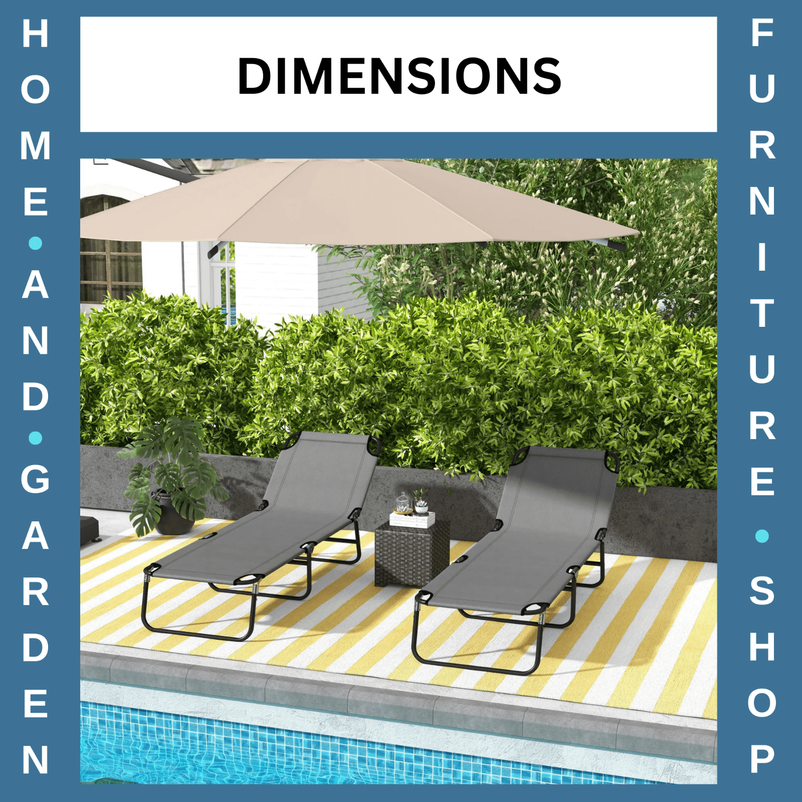 Garden Sun Lounger with Adjustable 5 Position Reclining Backrest Outdoor Chair - Home and Garden Furniture Shop - rustic - furniture