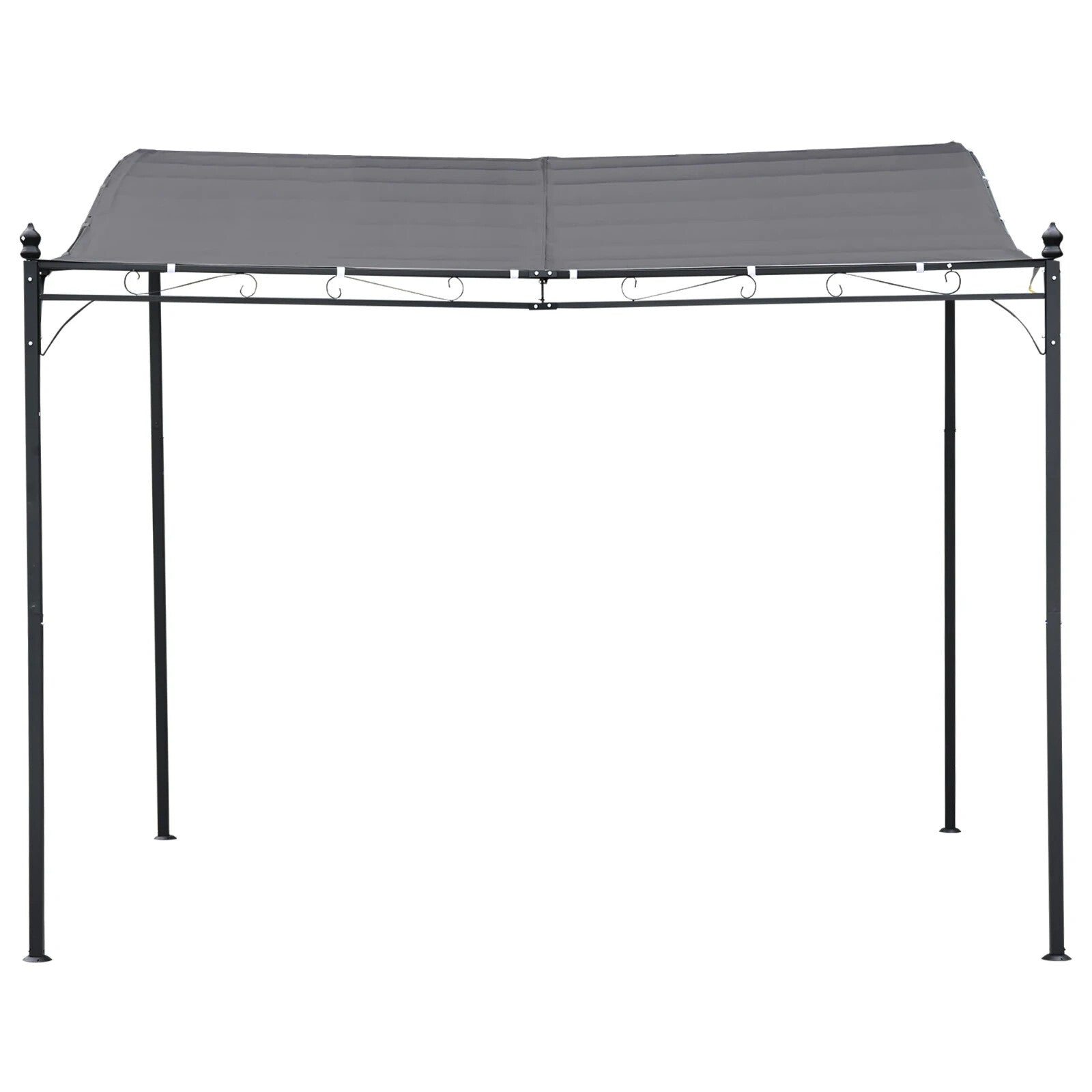 Gazebo Canopy Pergola Sun Shade Shelter Weather - Resistant & Rust - Resistant Grey - Home and Garden Furniture Shop - rustic - furniture