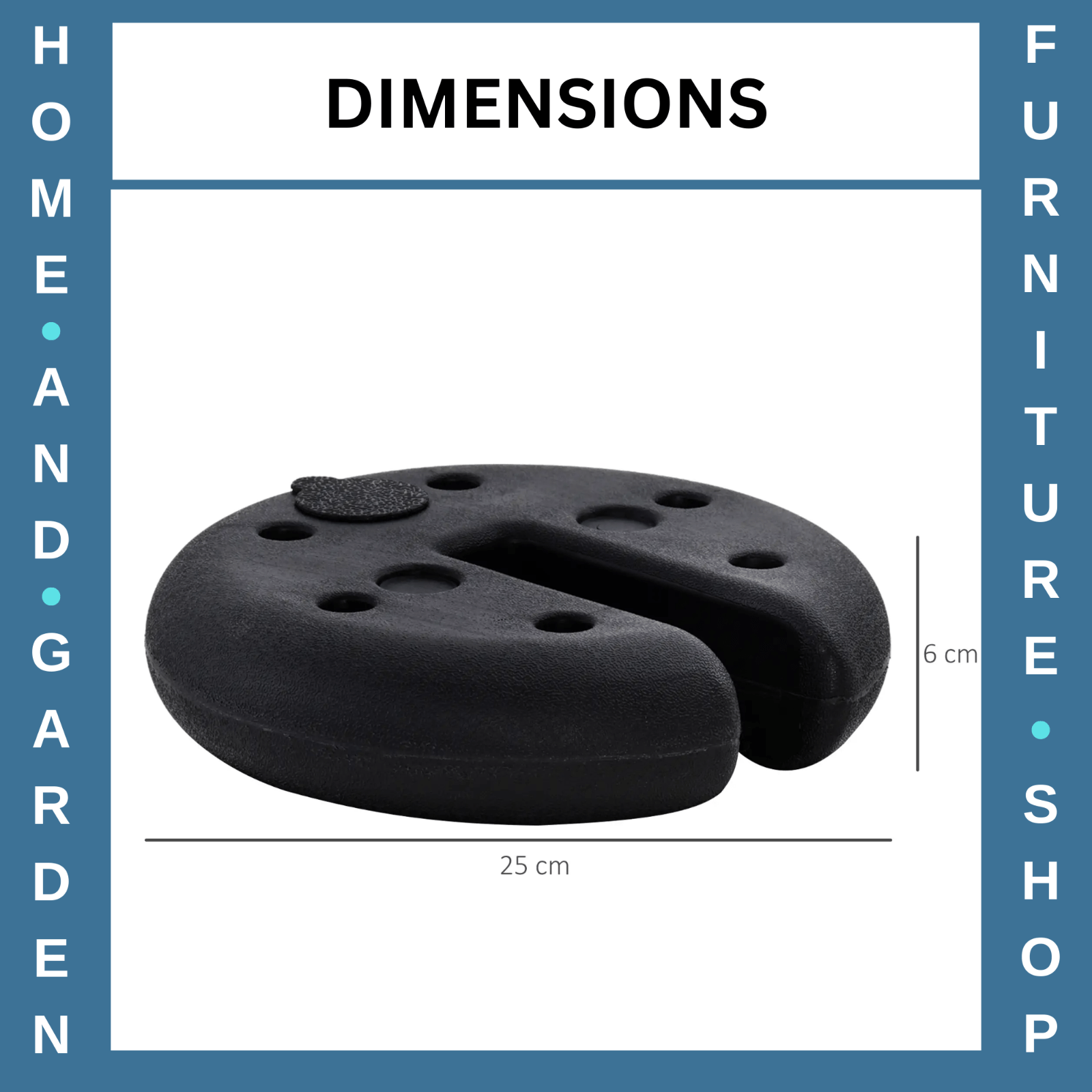 Gazebo Leg Weights Set of 4 Round Heavy Duty Sand Fillable For Canopy Black - Home and Garden Furniture Shop - rustic - furniture