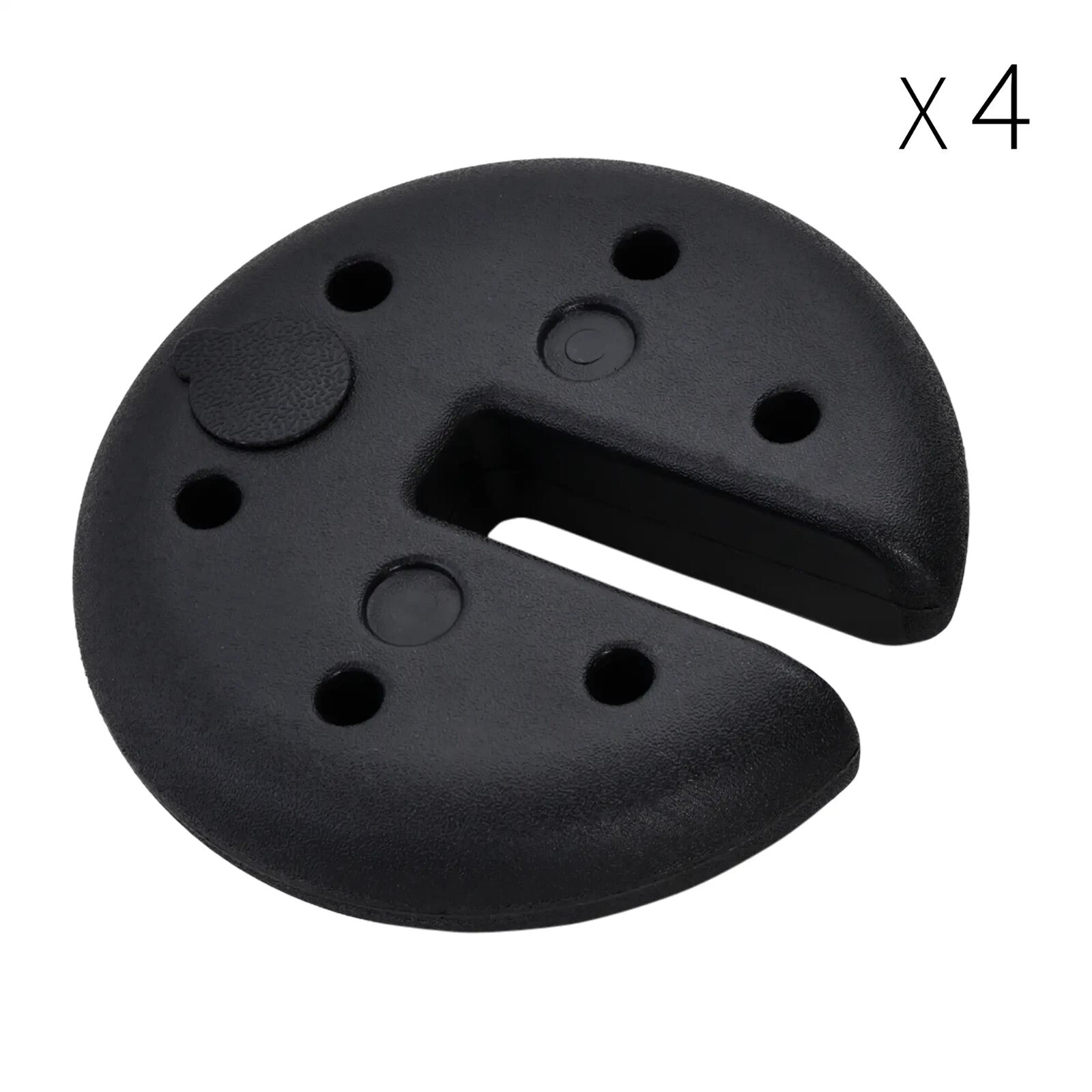 Gazebo Leg Weights Set of 4 Round Heavy Duty Sand Fillable For Canopy Black - Home and Garden Furniture Shop - rustic - furniture