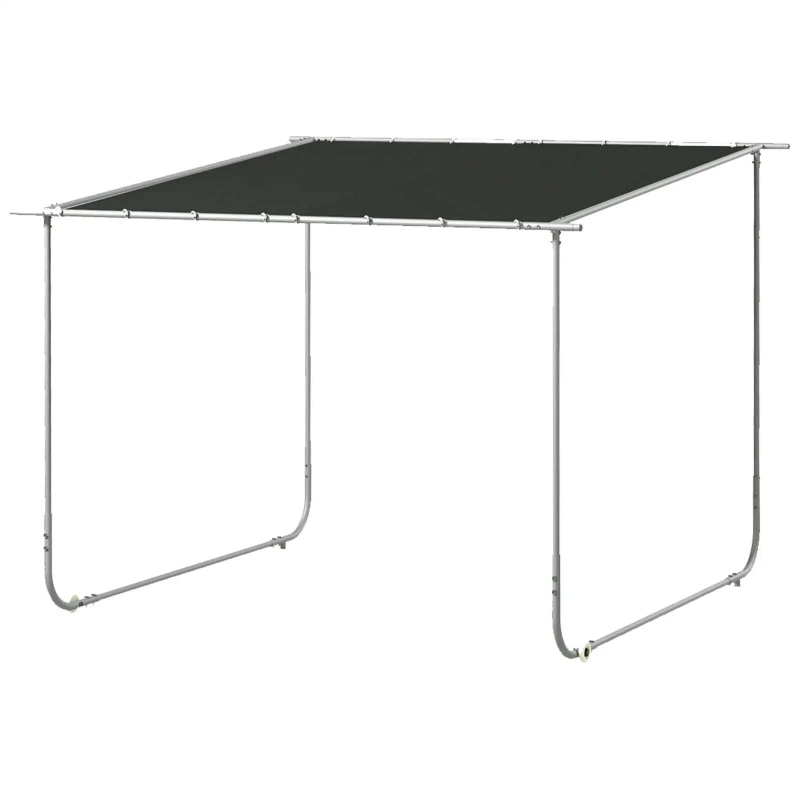 Gazebo Pergola Kit Portable Event Shelter with Wheels & Sandbags Dark Grey - Home and Garden Furniture Shop - rustic - furniture