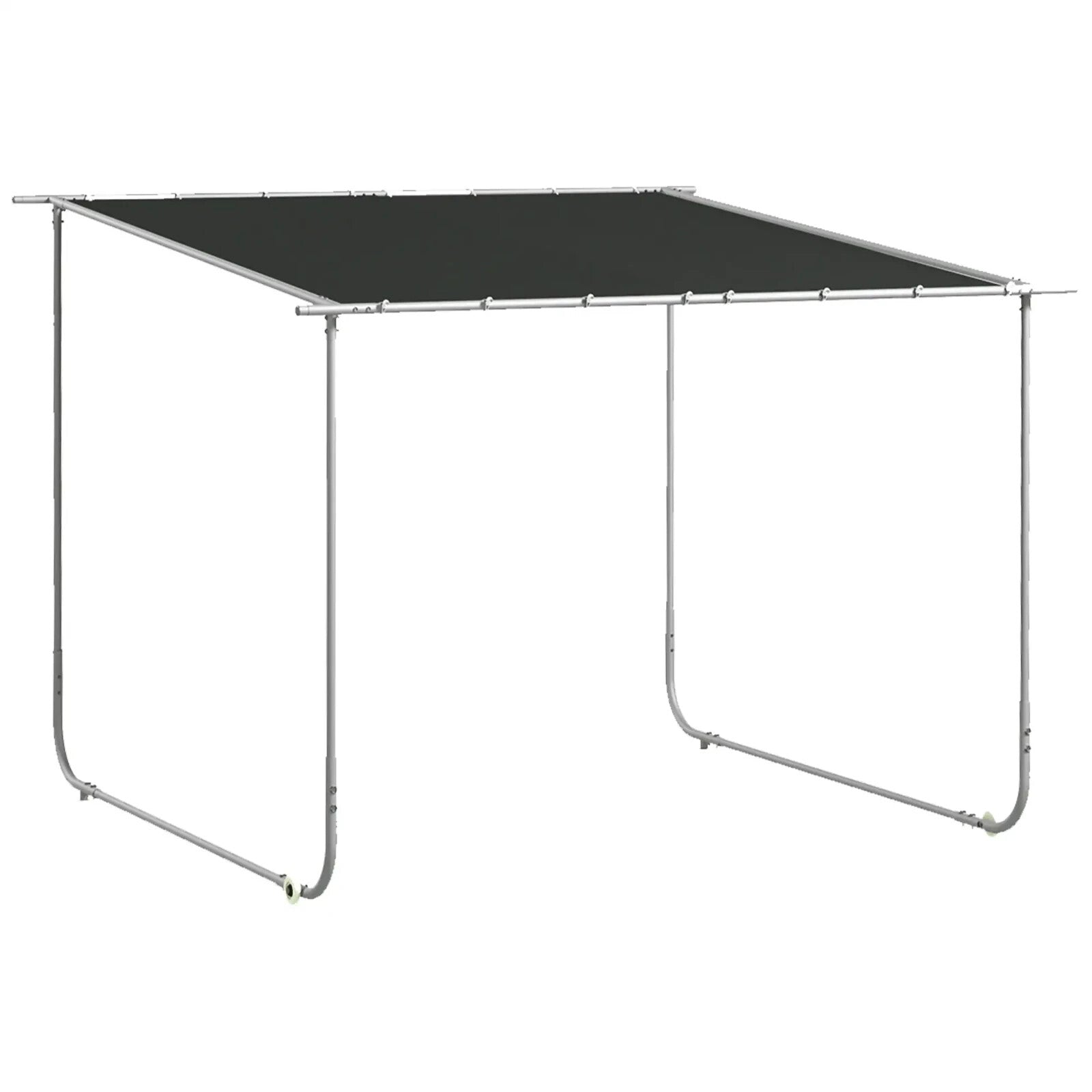 Gazebo Pergola Kit Portable Event Shelter with Wheels & Sandbags Dark Grey - Home and Garden Furniture Shop - rustic - furniture