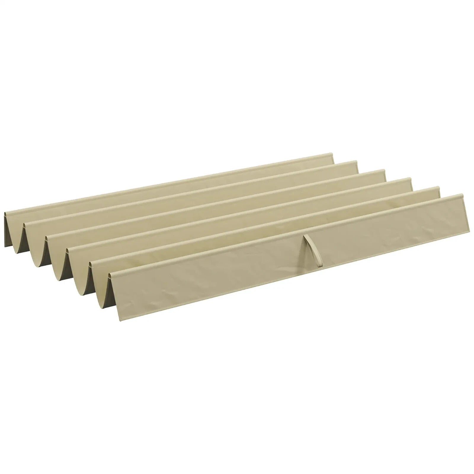Gazebo Pergola Retractable Roof Sun Shade Canopy Cover with Eight Holes Beige - Home and Garden Furniture Shop - rustic - furniture