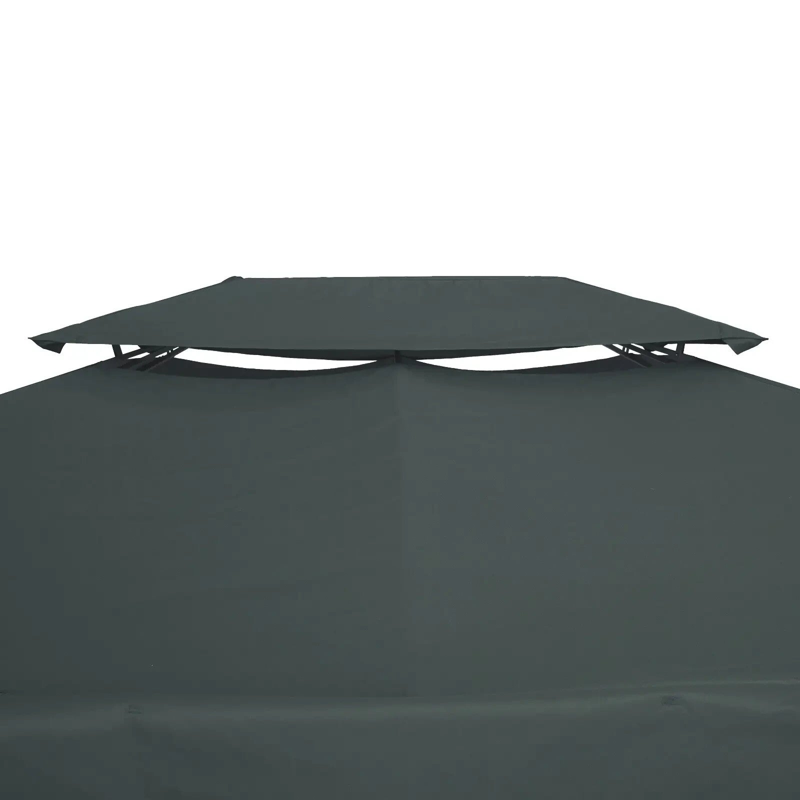 Gazebo Replacement Canopy Top Rectangular Two Tier Roof Water Resistant Grey - Home and Garden Furniture Shop - rustic - furniture