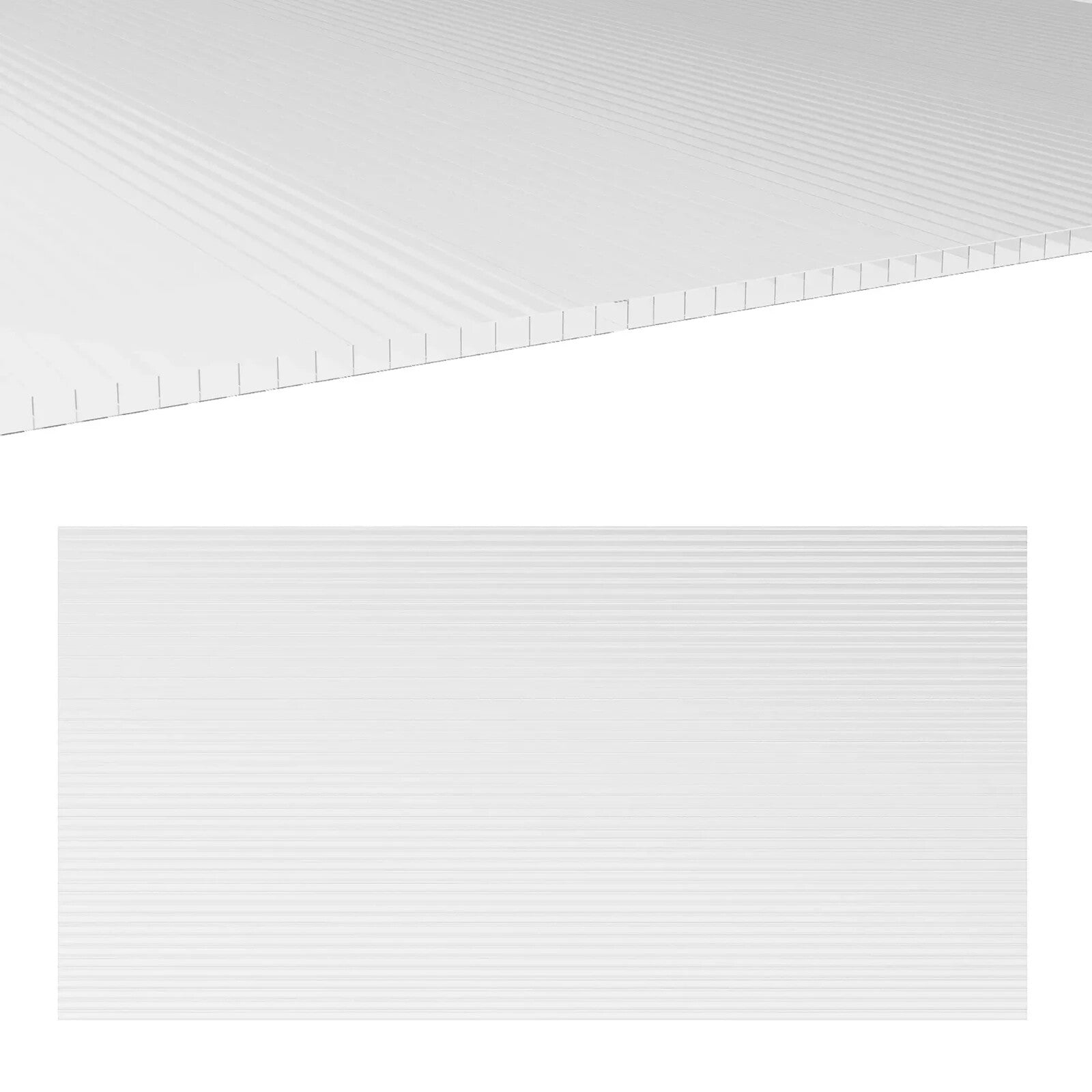 Greenhouse Panels 14 - Piece UV - Resistant Polycarbonate Roofing Sheets Clear - Home and Garden Furniture Shop - rustic - furniture