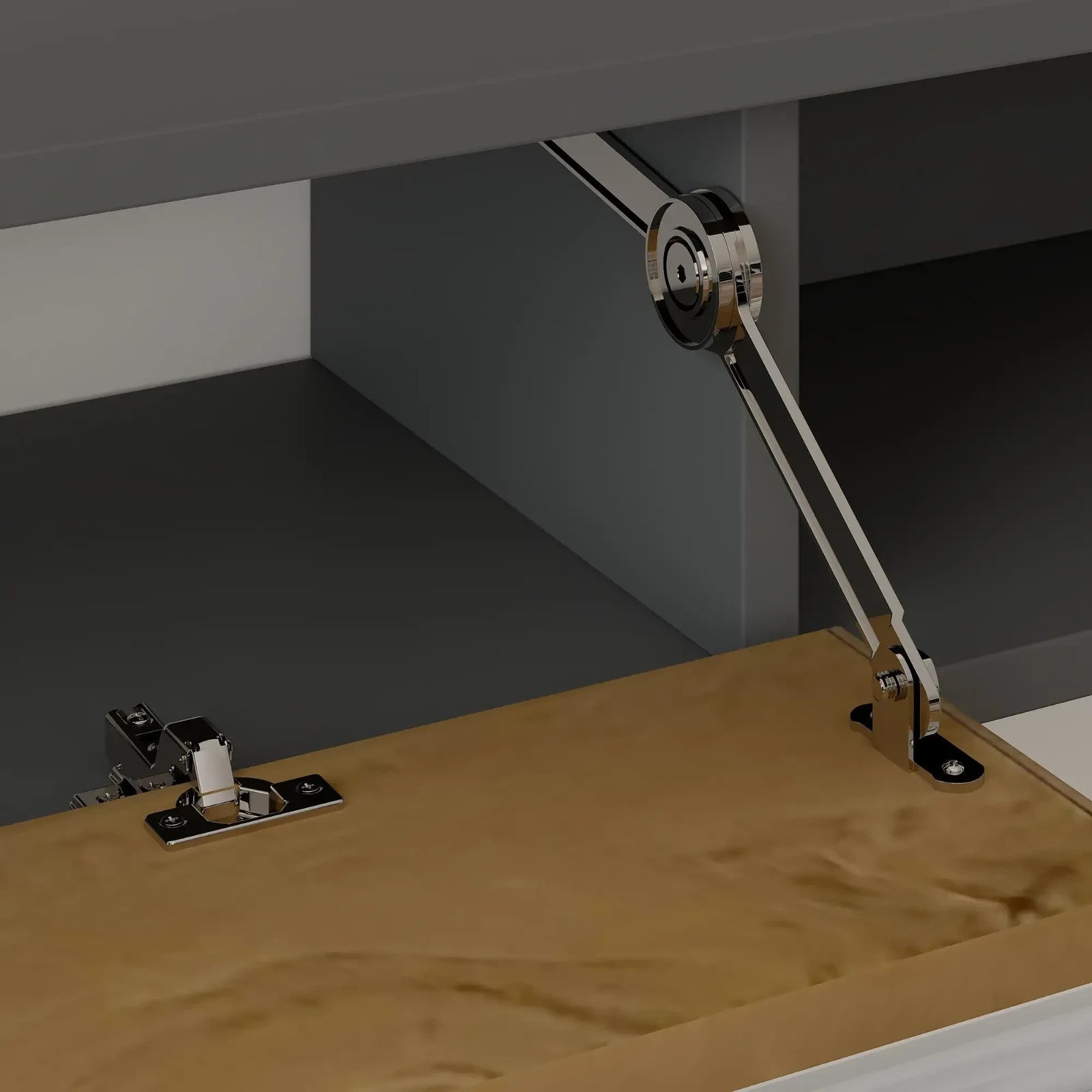 Grey Floating TV Unit Cabinet Stand for 65 Inch TVs 140cm Wall Mounted Storage - Home and Garden Furniture Shop - rustic - furniture