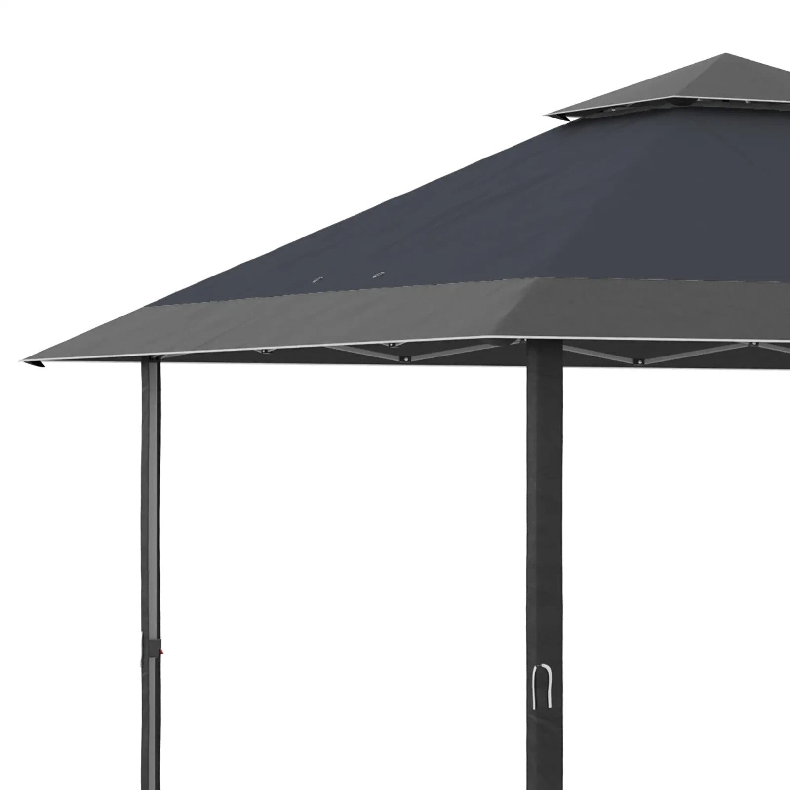 Grey Outdoor Pop Up Canopy Gazebo 4 x 4m Garden Tent Cover Adjustable Legs Bag - Home and Garden Furniture Shop - rustic - furniture