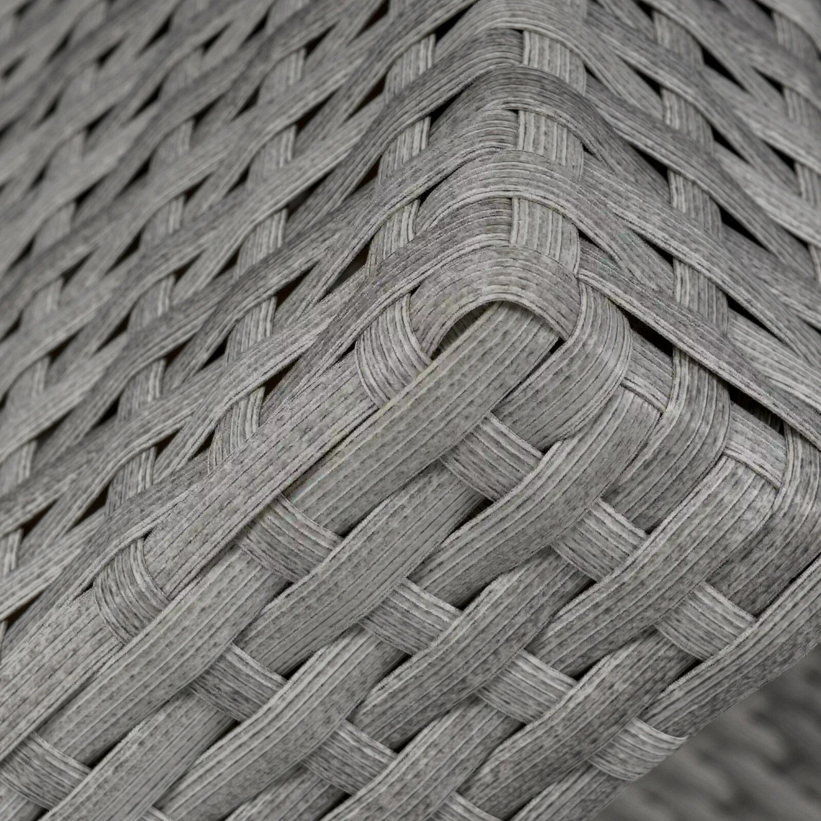 Grey Rattan Sofa Set with Glass Dining Table and Chairs Cushion Outdoor Seating - Home and Garden Furniture Shop - rustic - furniture