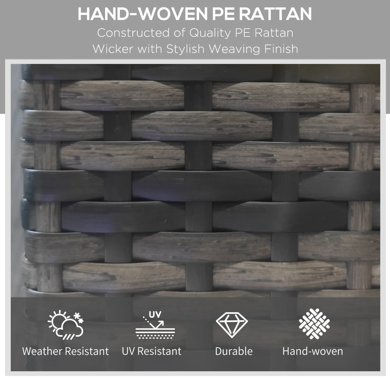 Grey Rattan Sun Loungers Set of 2 Garden Recliner Chairs Adjustable Backrest Bed - Home and Garden Furniture Shop - rustic - furniture