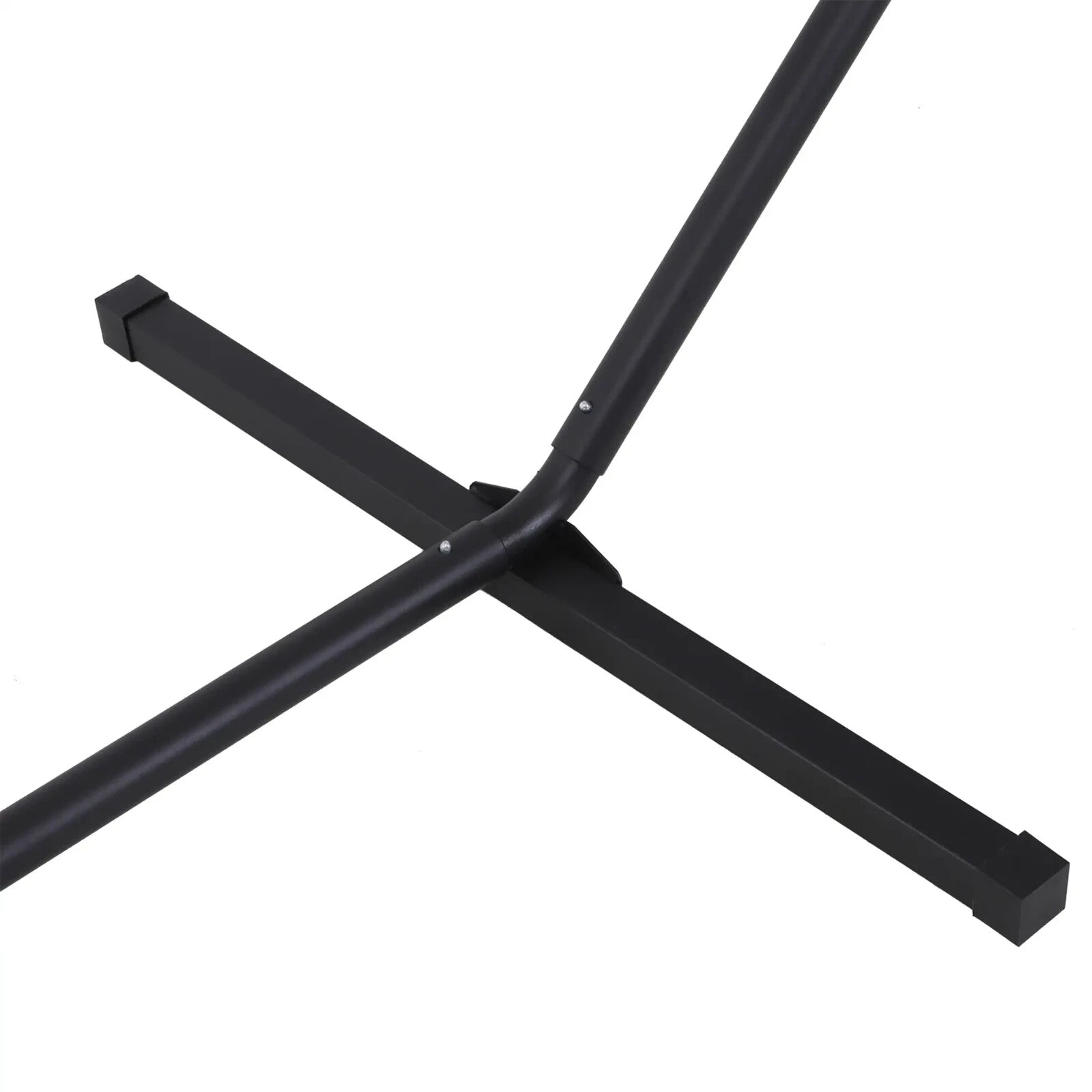 Hammock Stand Powder - Coated Extra Long Metal Frame Heavy - Duty Black - Home and Garden Furniture Shop - rustic - furniture