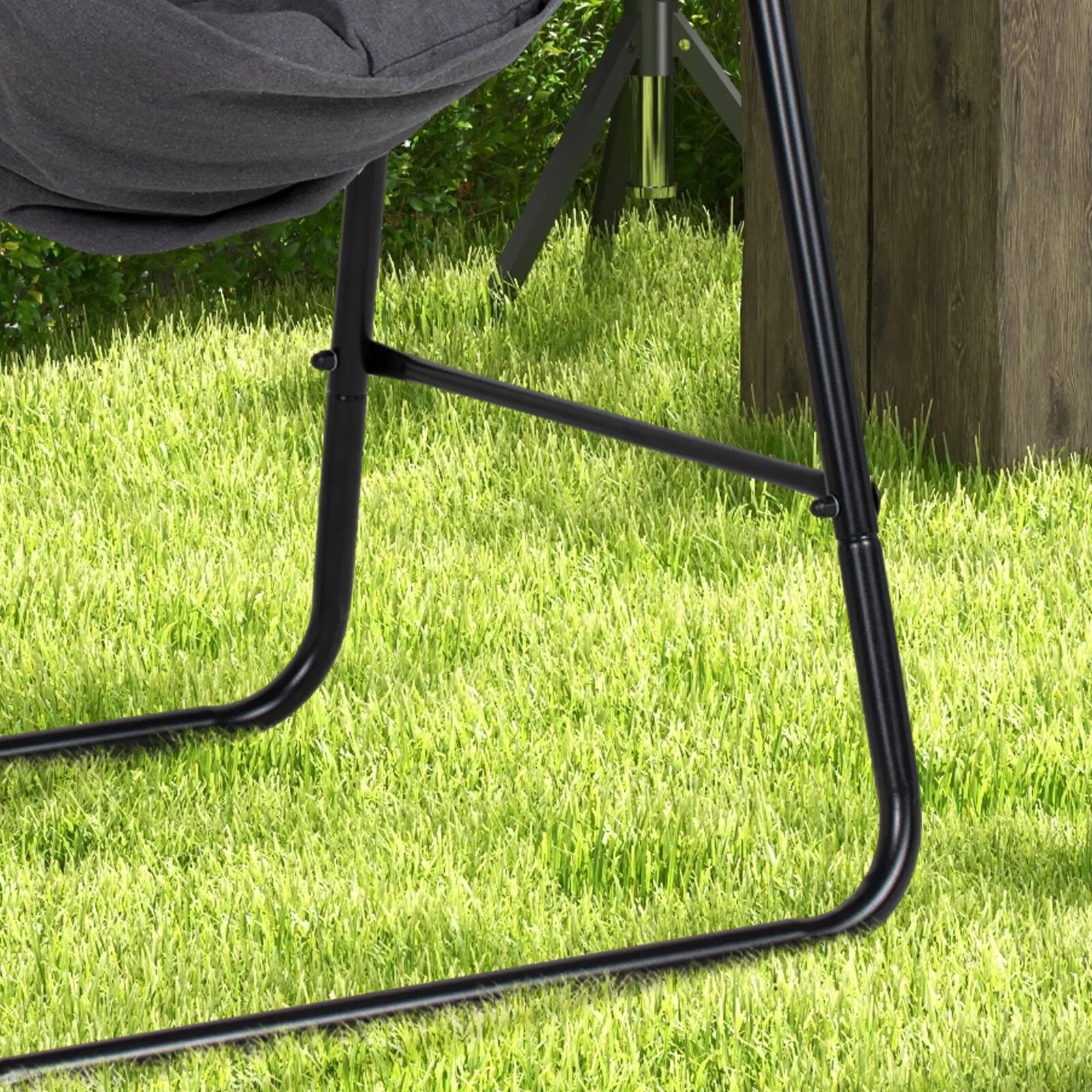 Hammock Swing Chair with Stand and Cushion Comfortable Outdoor Hanging Seat - Home and Garden Furniture Shop - rustic - furniture