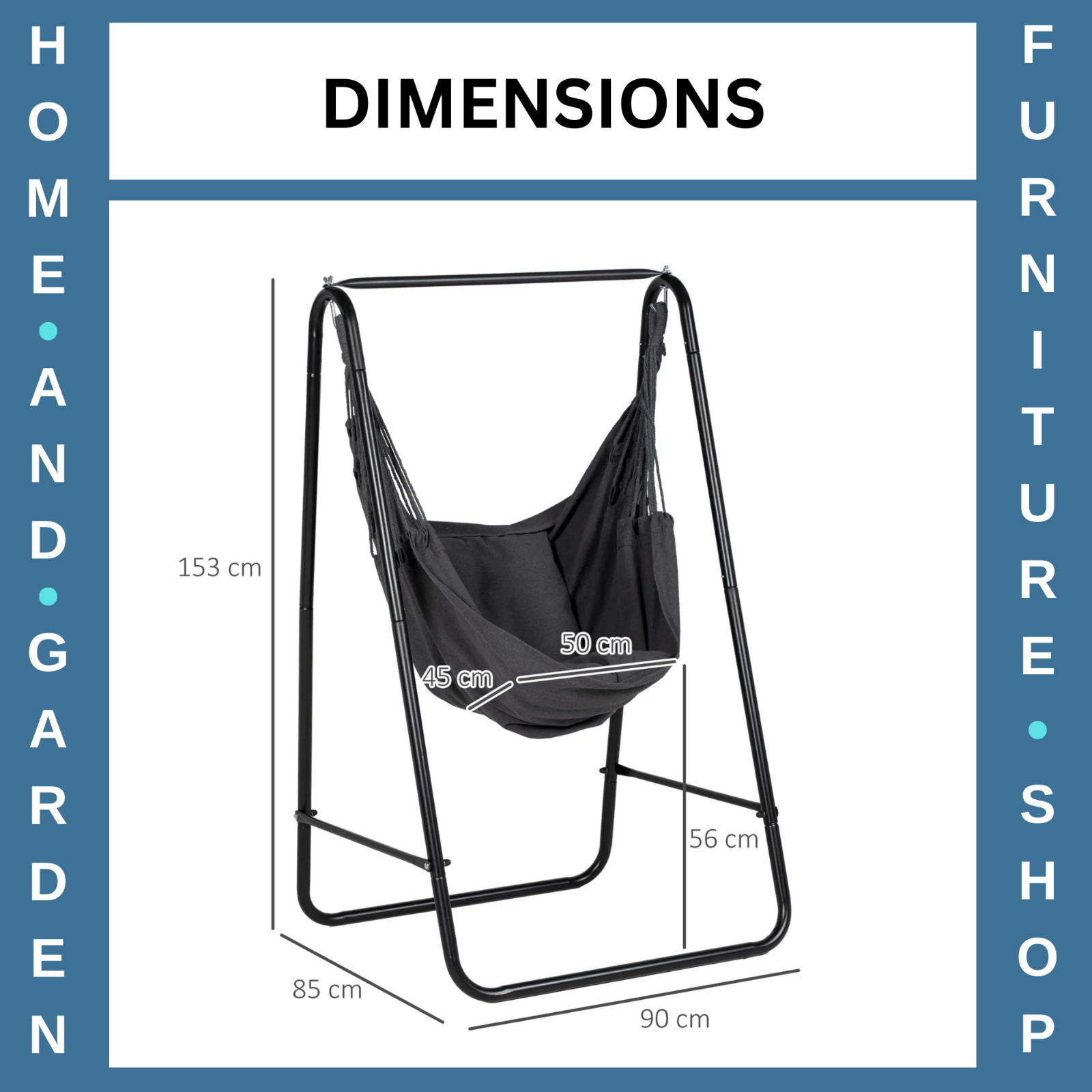 Hammock Swing Chair with Stand and Cushion Comfortable Outdoor Hanging Seat - Home and Garden Furniture Shop - rustic - furniture