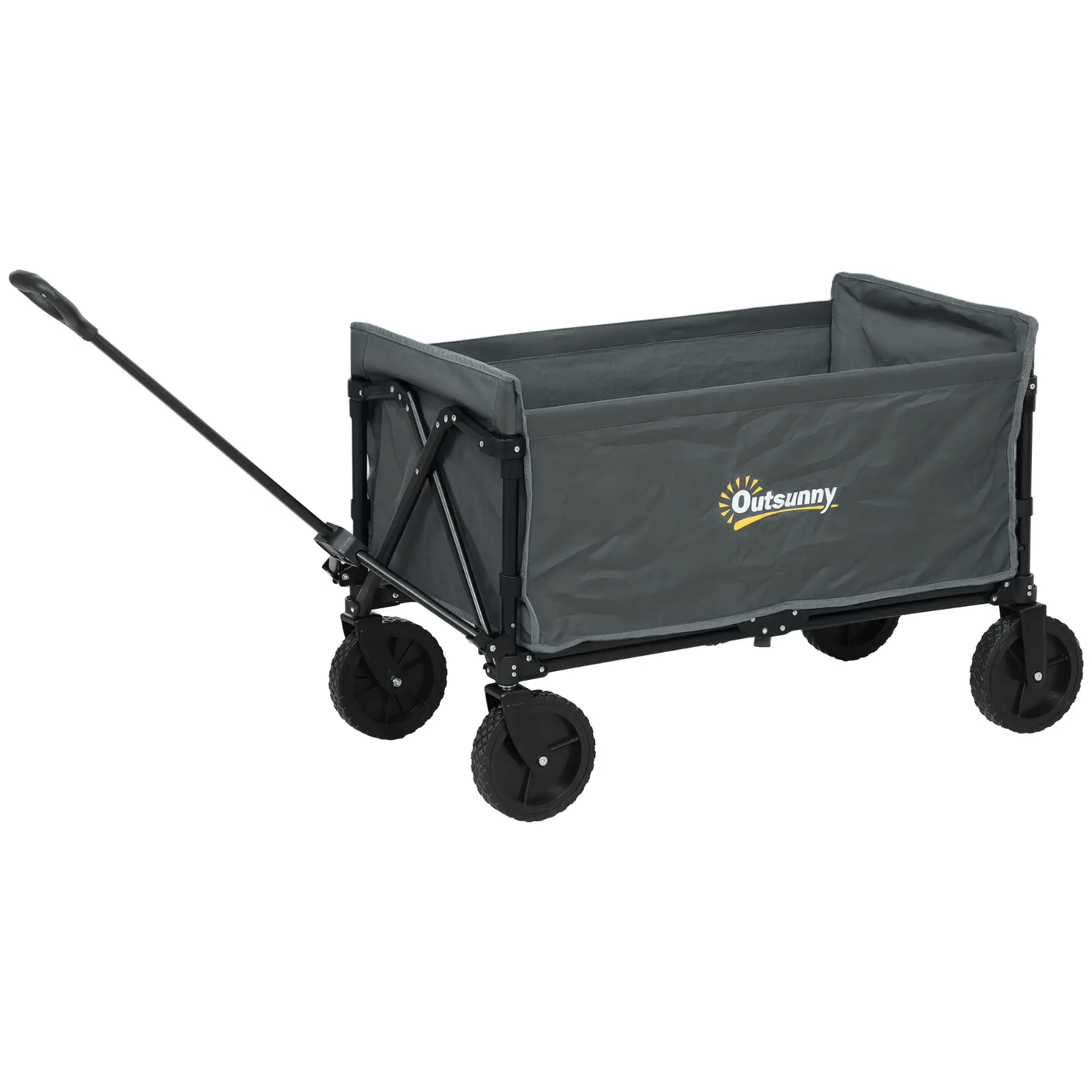 Heavy Duty Garden Trolley Cart Foldable Camping Outdoor Wagon 120L Wheelbarrow - Home and Garden Furniture Shop - rustic - furniture