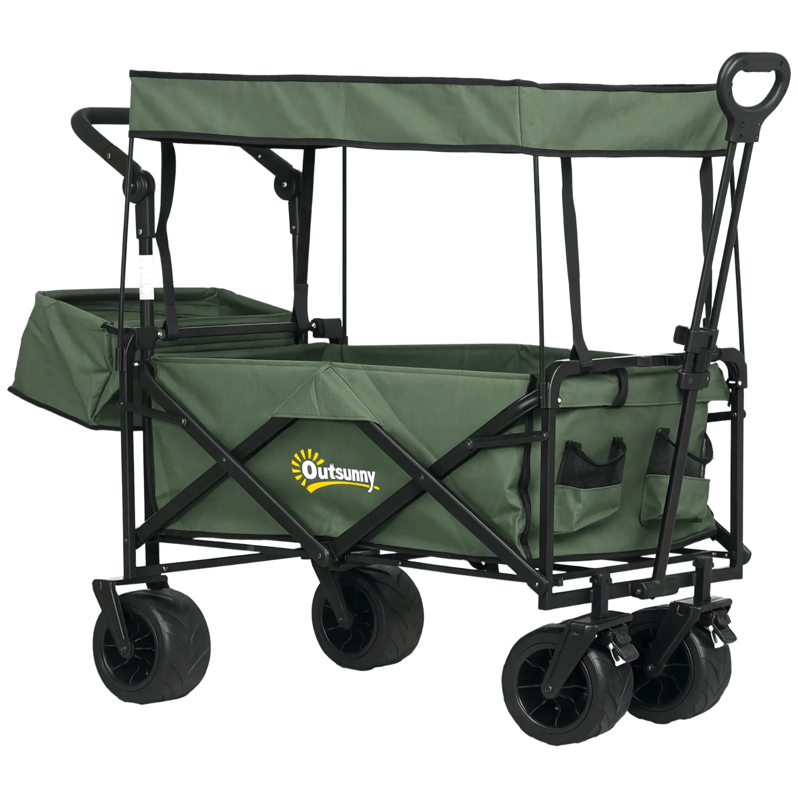 Heavy Duty Garden Trolley Cart Foldable Camping Outdoor Wagon 120L Wheelbarrow - Home and Garden Furniture Shop - rustic - furniture
